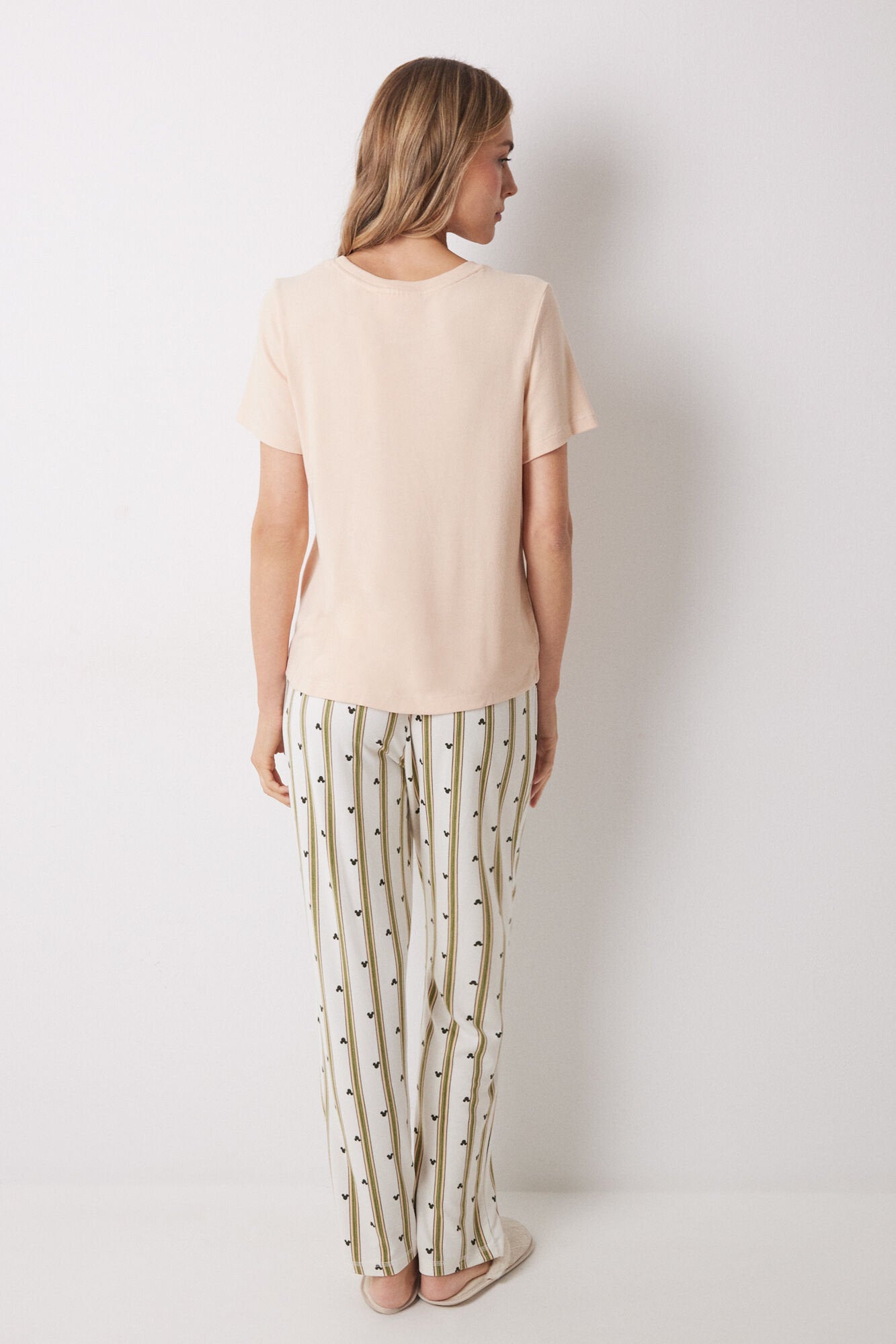 Women Secret_Minnie Long Pajamas with Short Sleeve_3139840_70_05