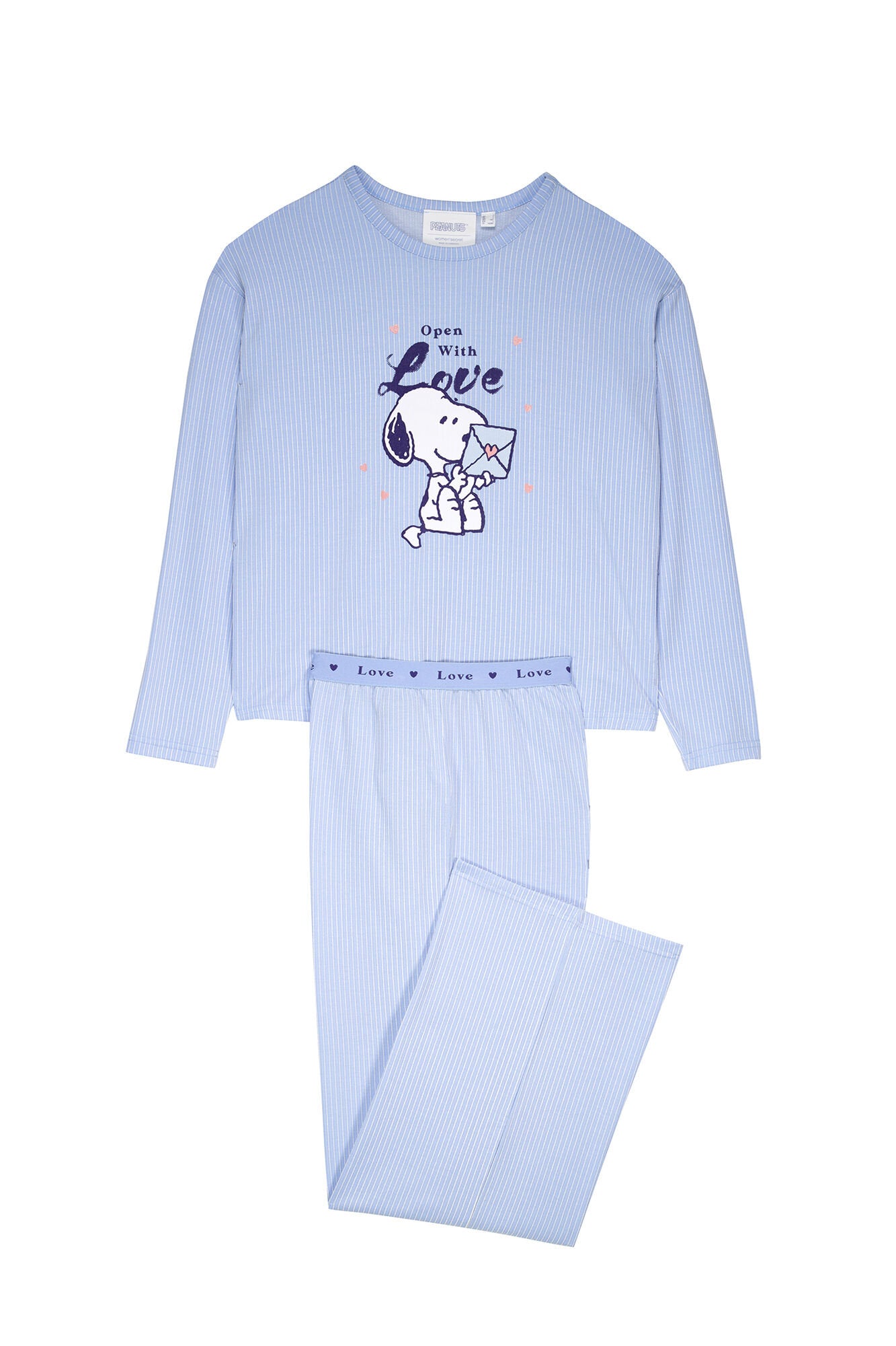 Women Secret_Snoopy Ribbed Texture Long Pajamas_3139842_16_06