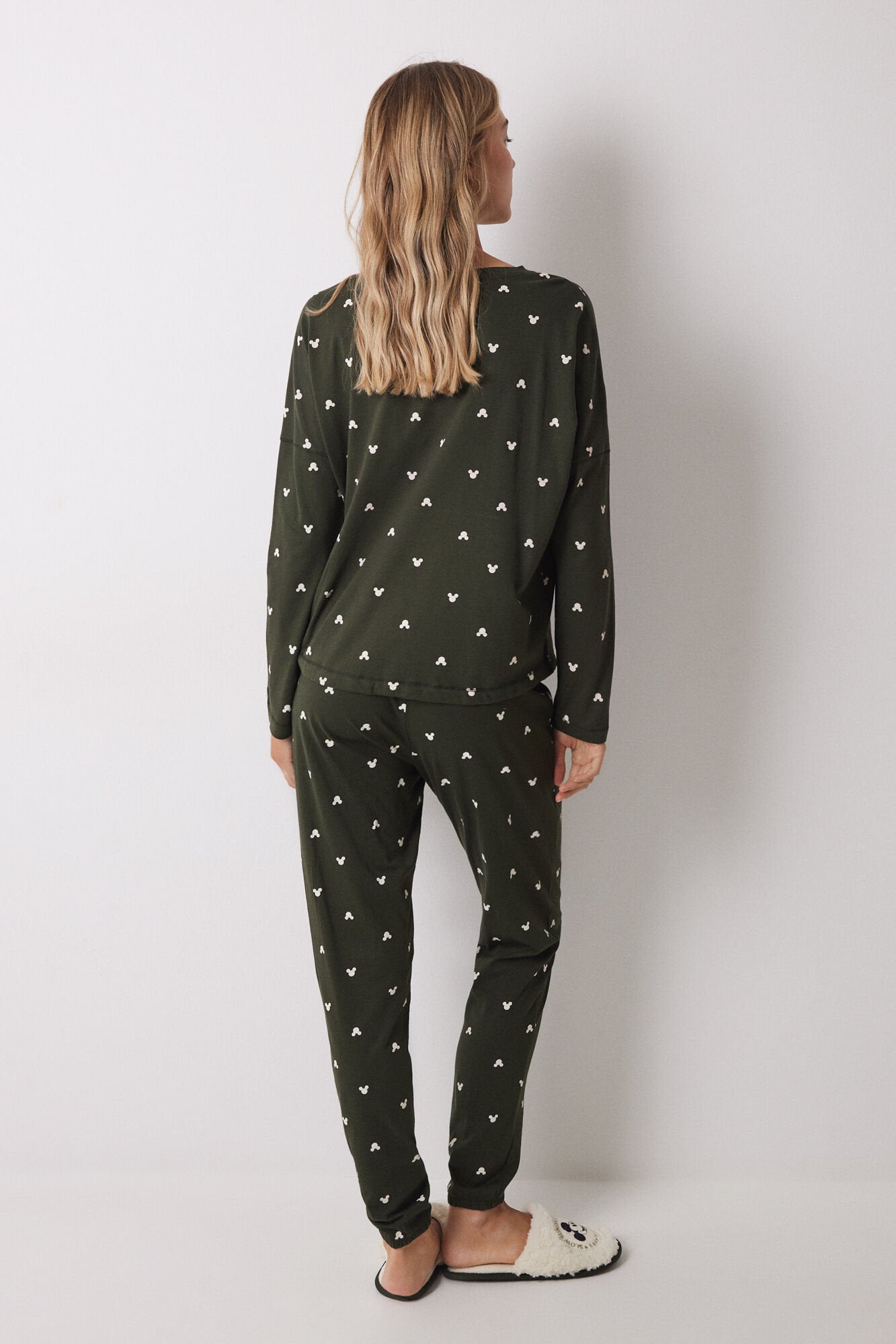 Women Secret_Long Cotton Pajamas with Mickey Mouse Logo_3139843_91_06