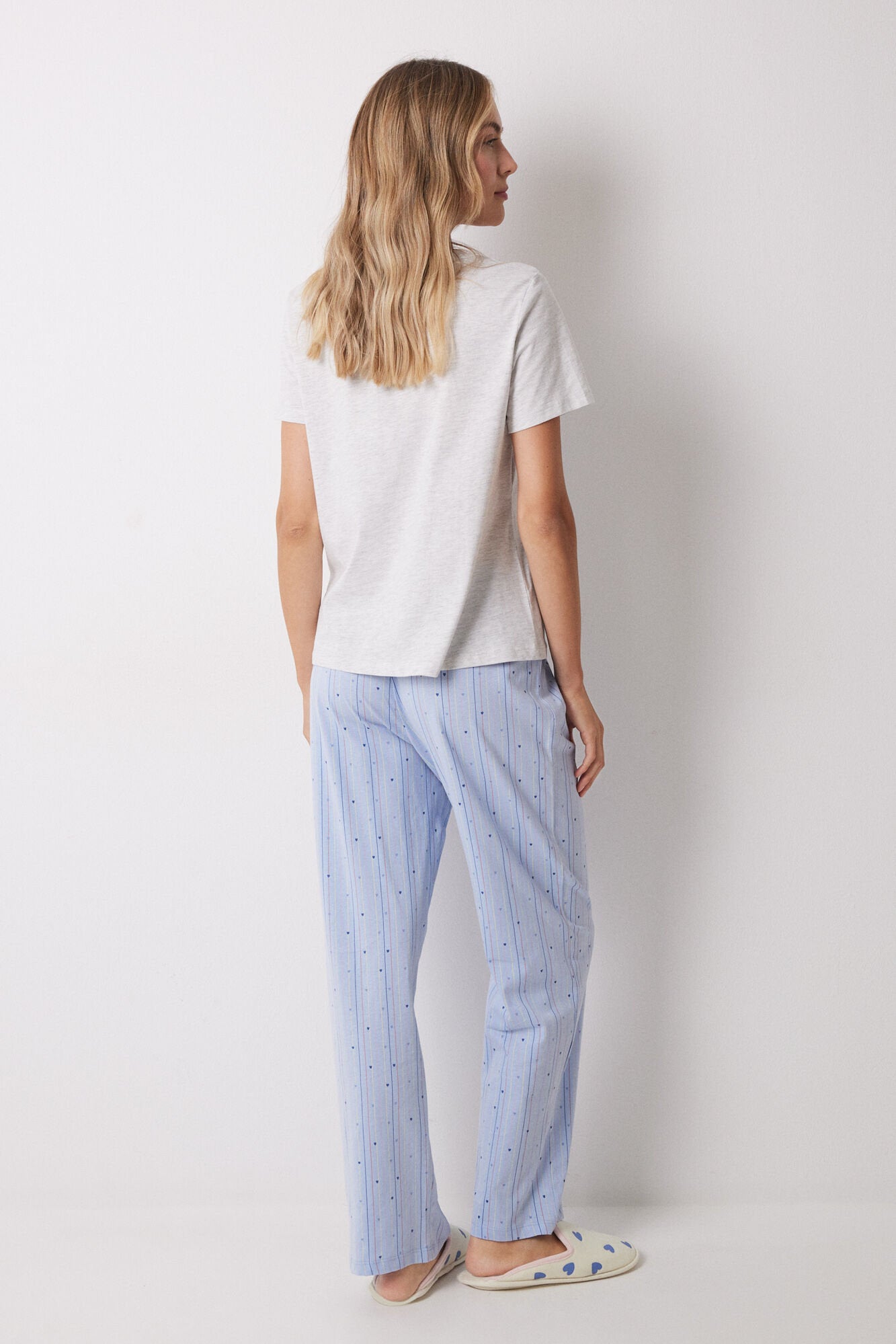 Women Secret_100% Cotton Blue Heart Pajamas_3139849_48_06