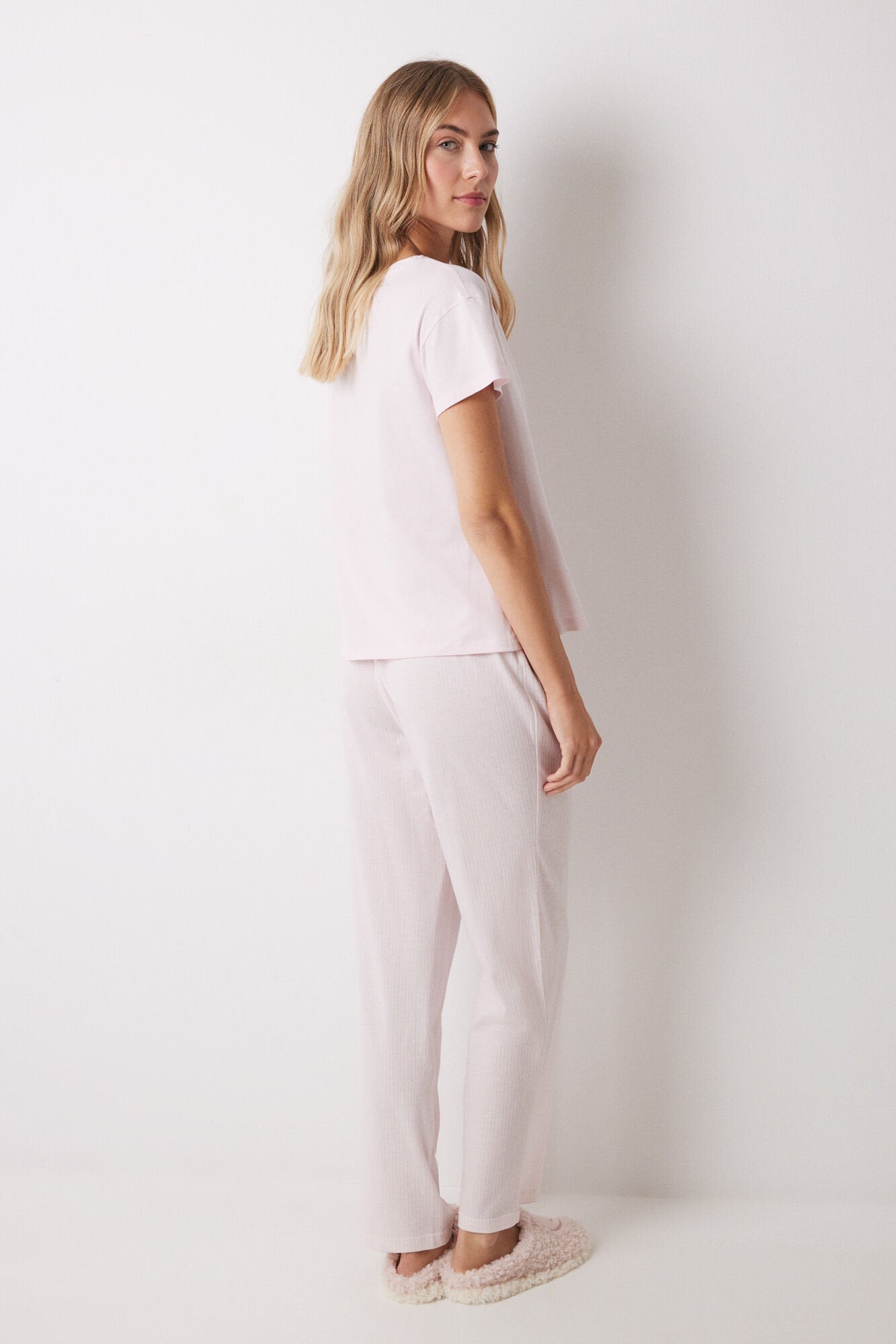 Women Secret_100% Cotton Pink Heart Pajamas_3139852_71_06