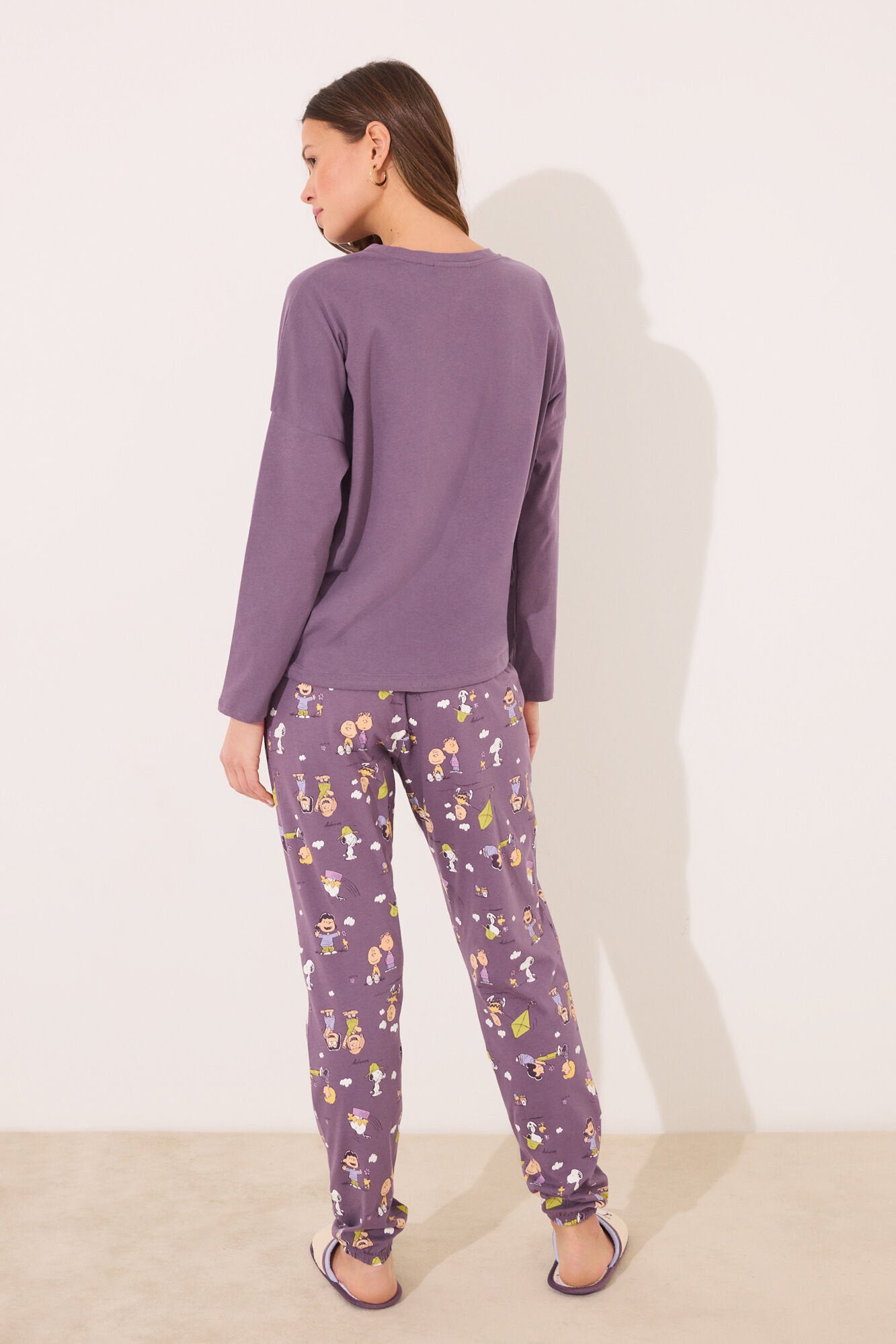 Women Secret_Long Pyjamas 100% Cotton Print Snoopy_3139858_76_03
