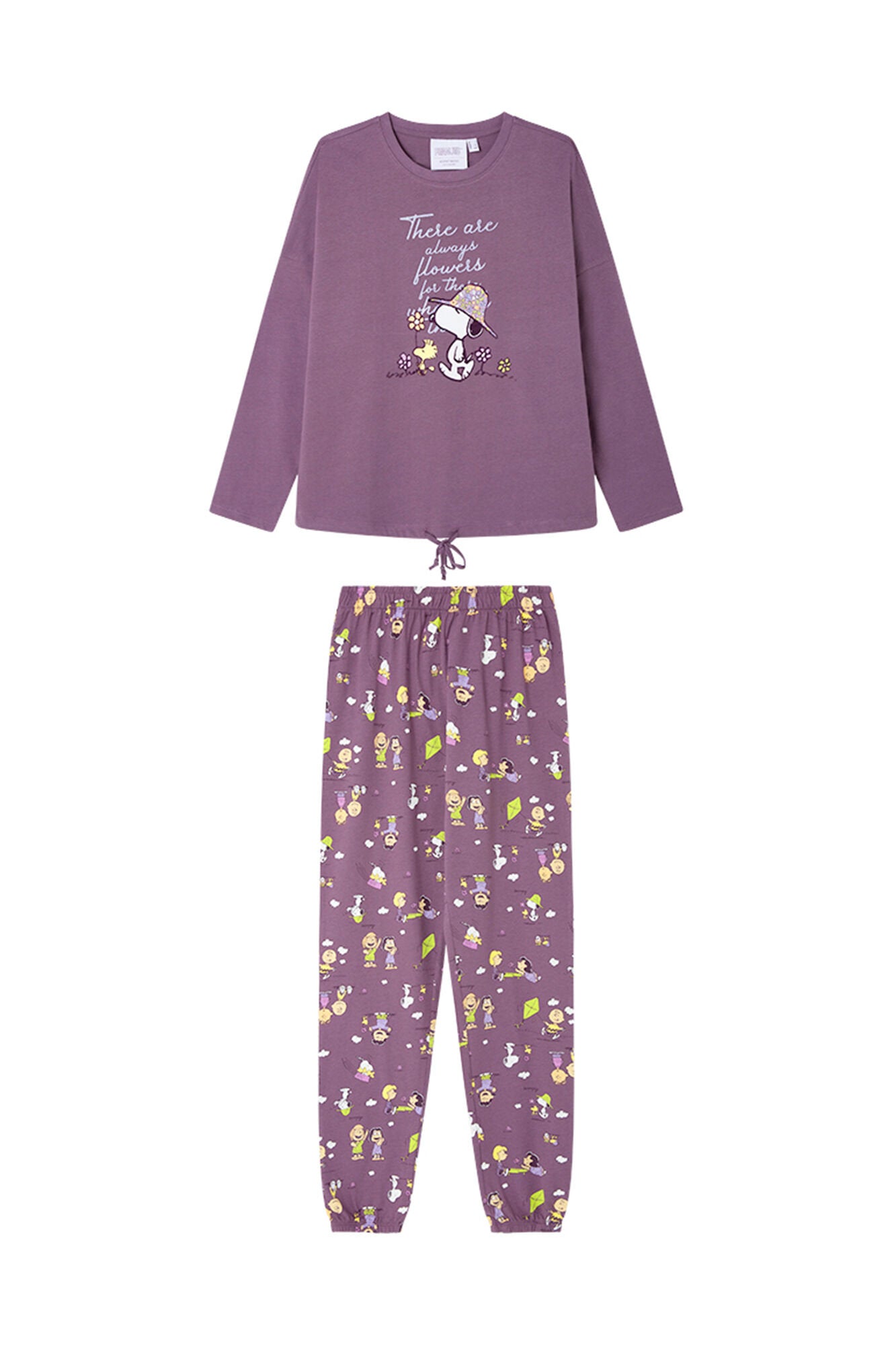Women Secret_Long Pyjamas 100% Cotton Print Snoopy_3139858_76_05