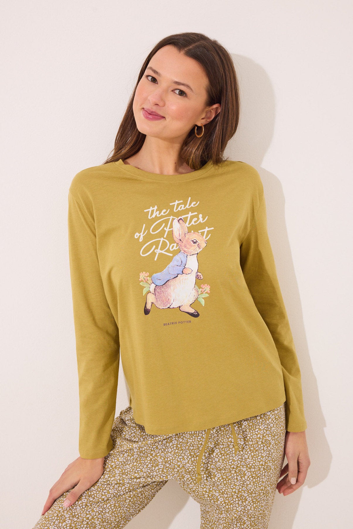 Women Secret_Long Pyjamas 100% Cotton Print "Peter Rabbit"_3139859_93_01