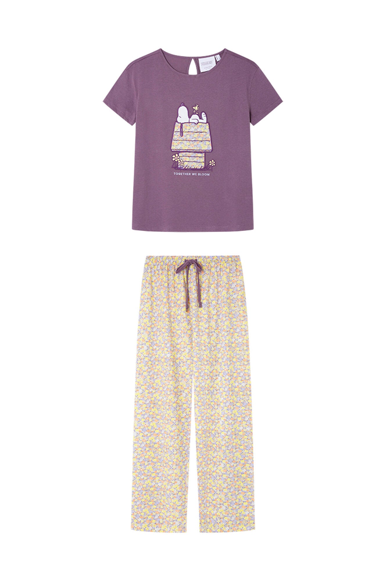 Women Secret_Short Sleeve Pyjamas 100% Cotton Print Snoopy_3139860_76_07