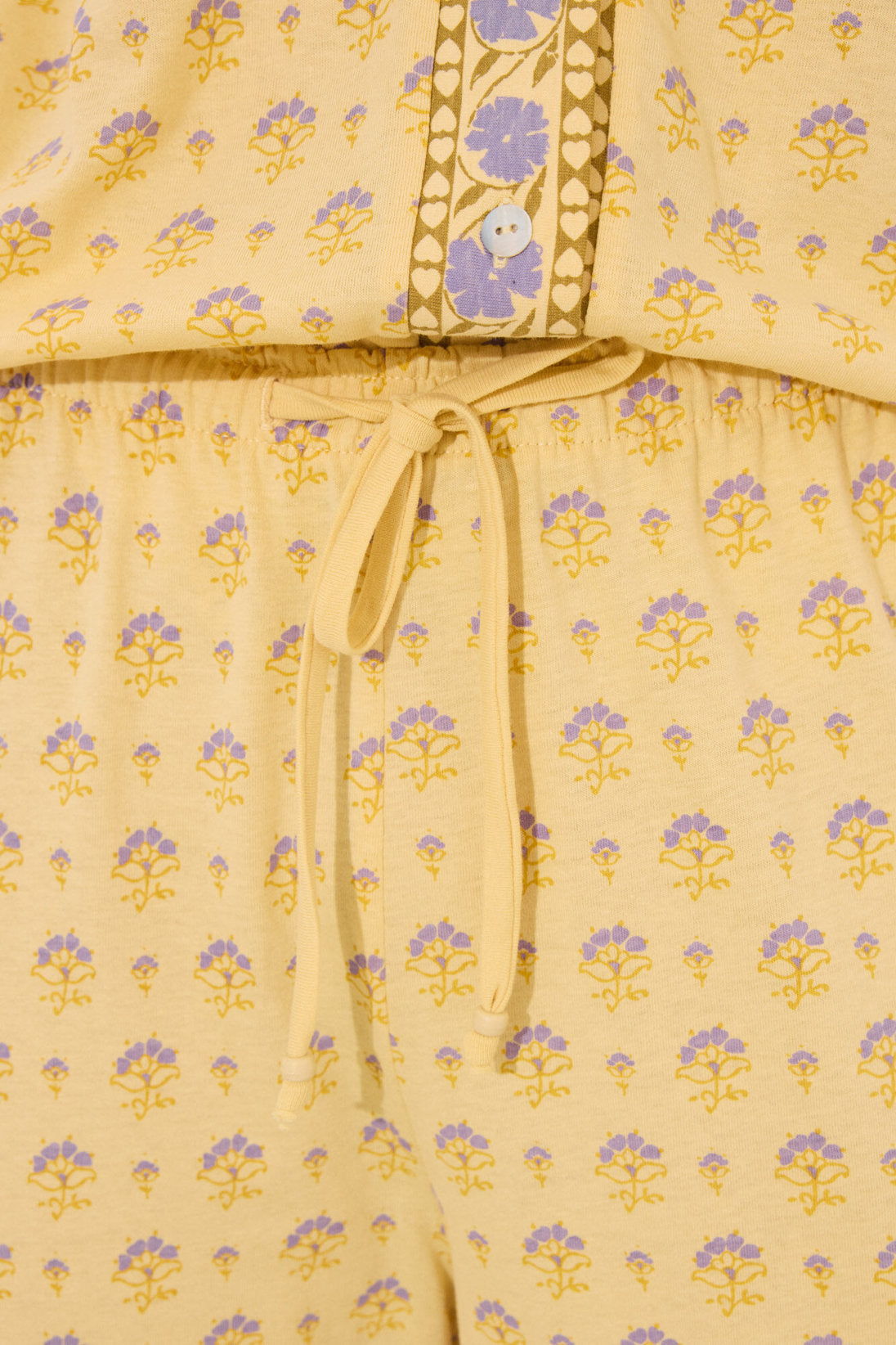 Women Secret_100% Cotton Yellow Flower Print Pyjamas_3139865_09_04