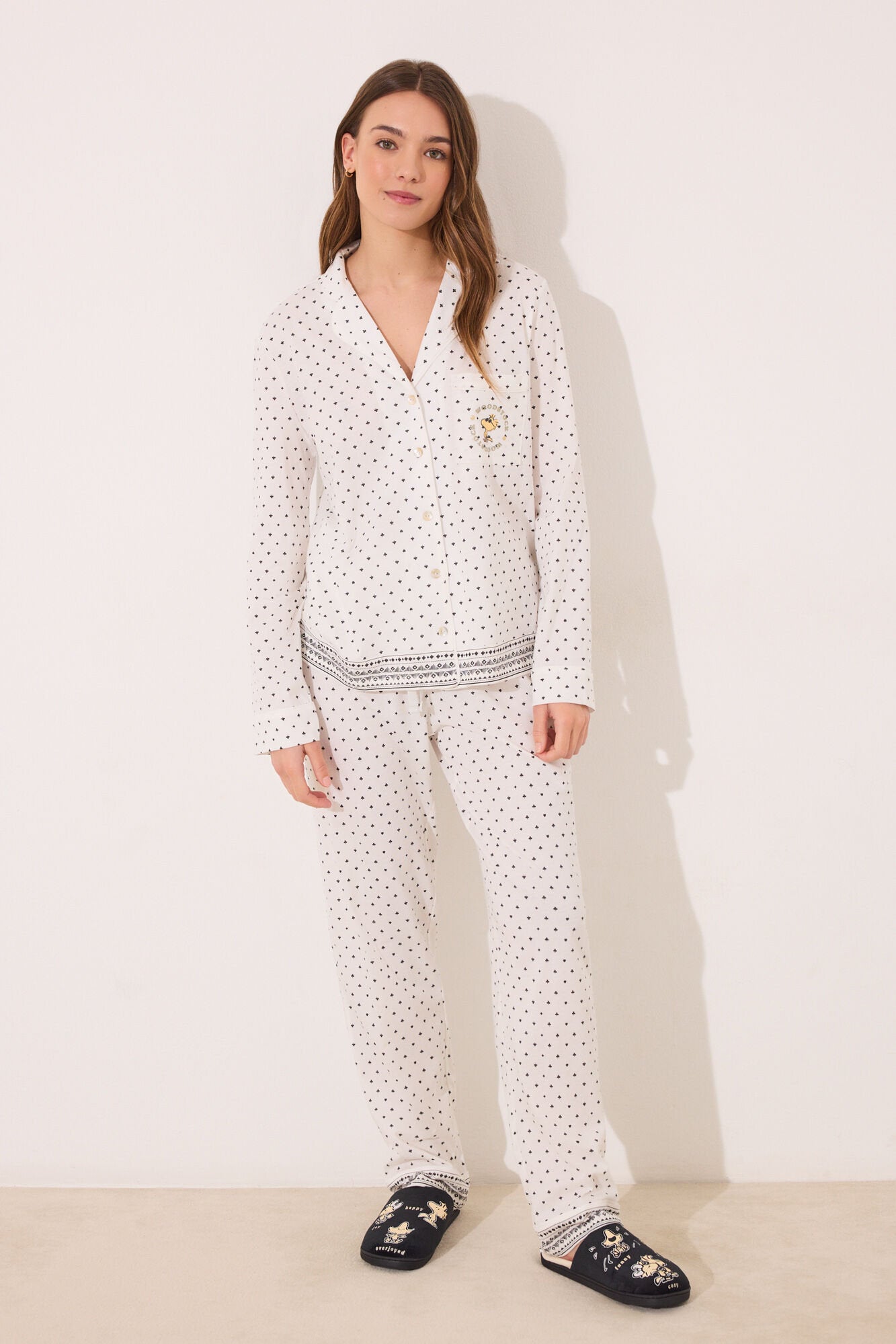 Women Secret_Snoopy Polka-Dots Cotton Classic Pyjamas_3139871_96_01