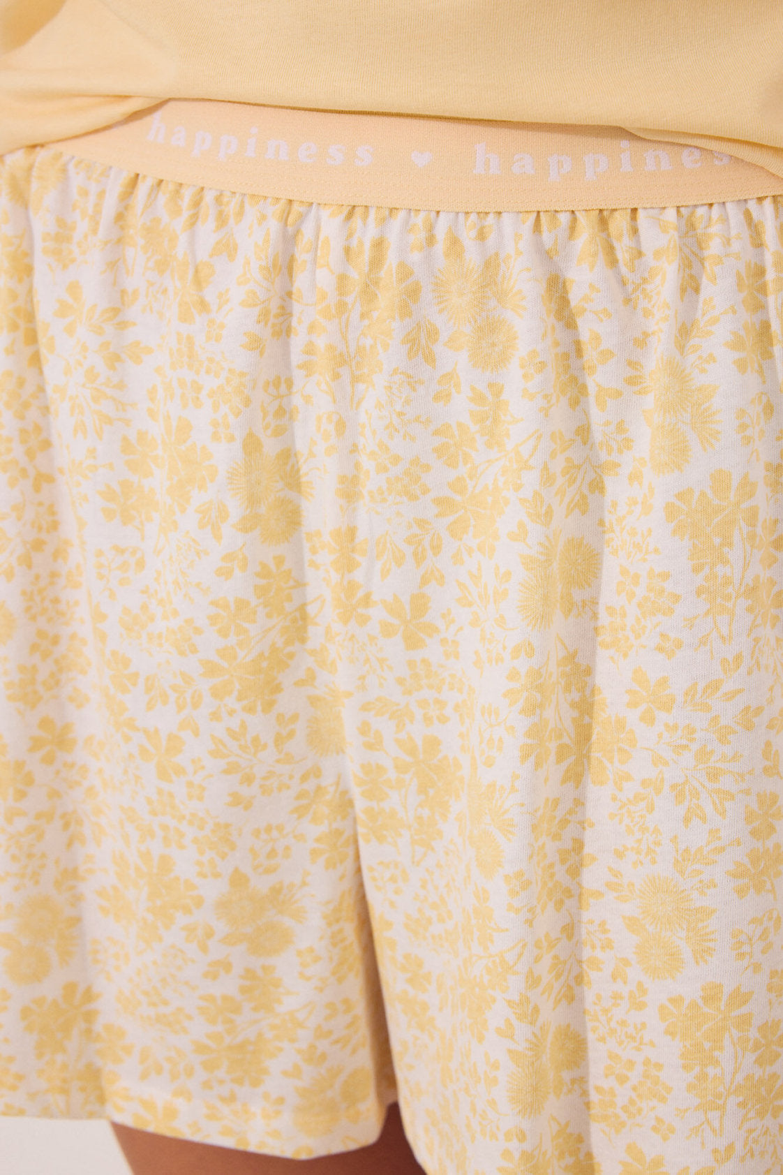 Women Secret_Yellow Smiley Cotton Short Pyjamas_3139873_05_02