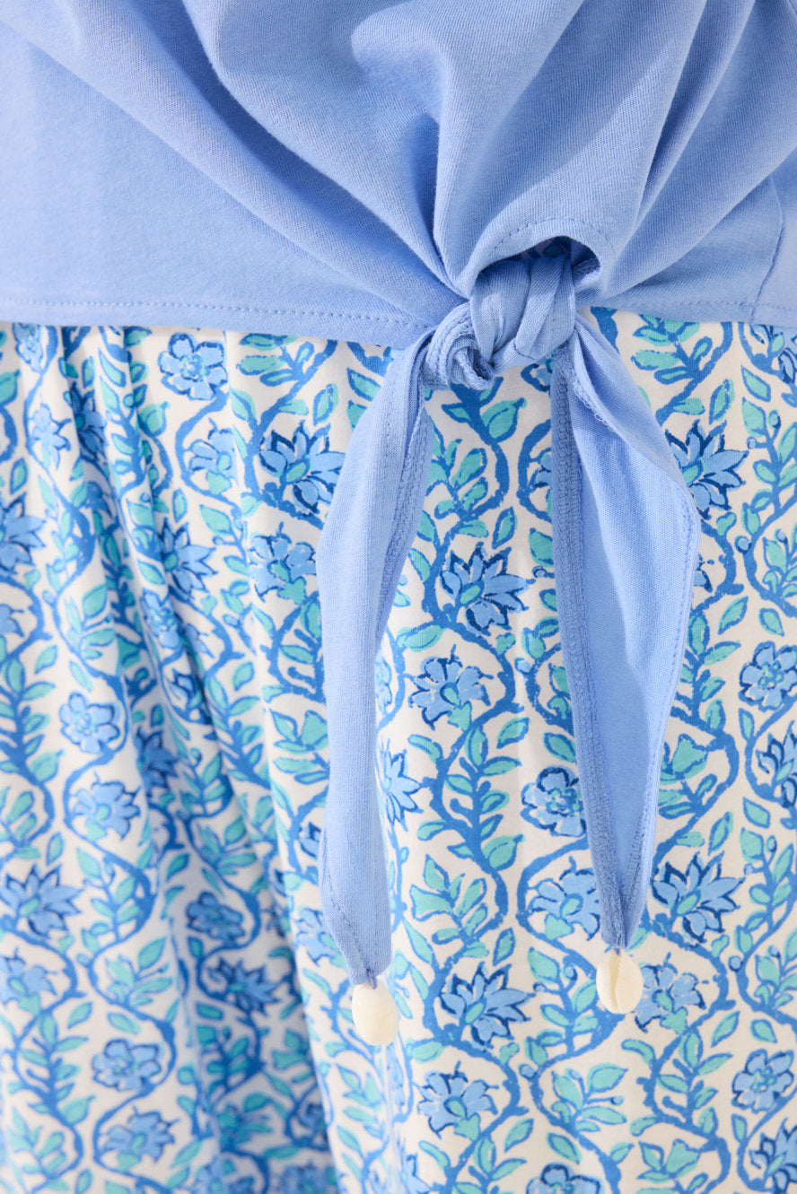 Women Secret_Blue Capri Cotton Pyjamas_3139885_14_04