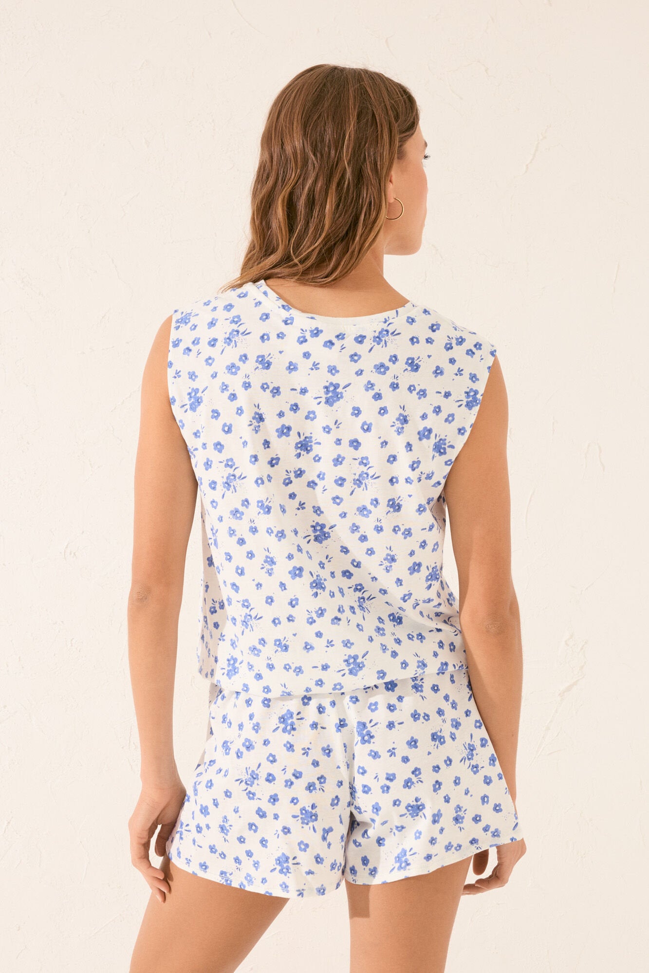 Women Secret_White Short Floral Pyjamas_3139887_97_06
