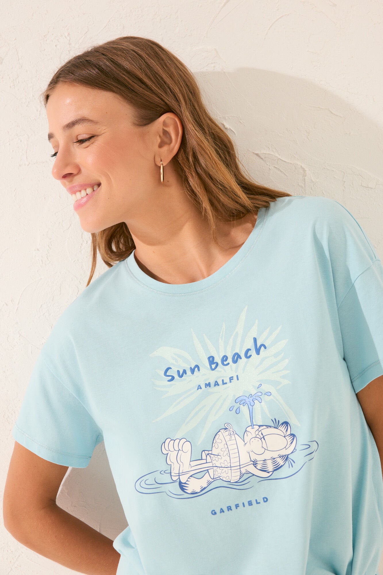 Women Secret_Garfield Green Long Pyjamas_3139888_26_02