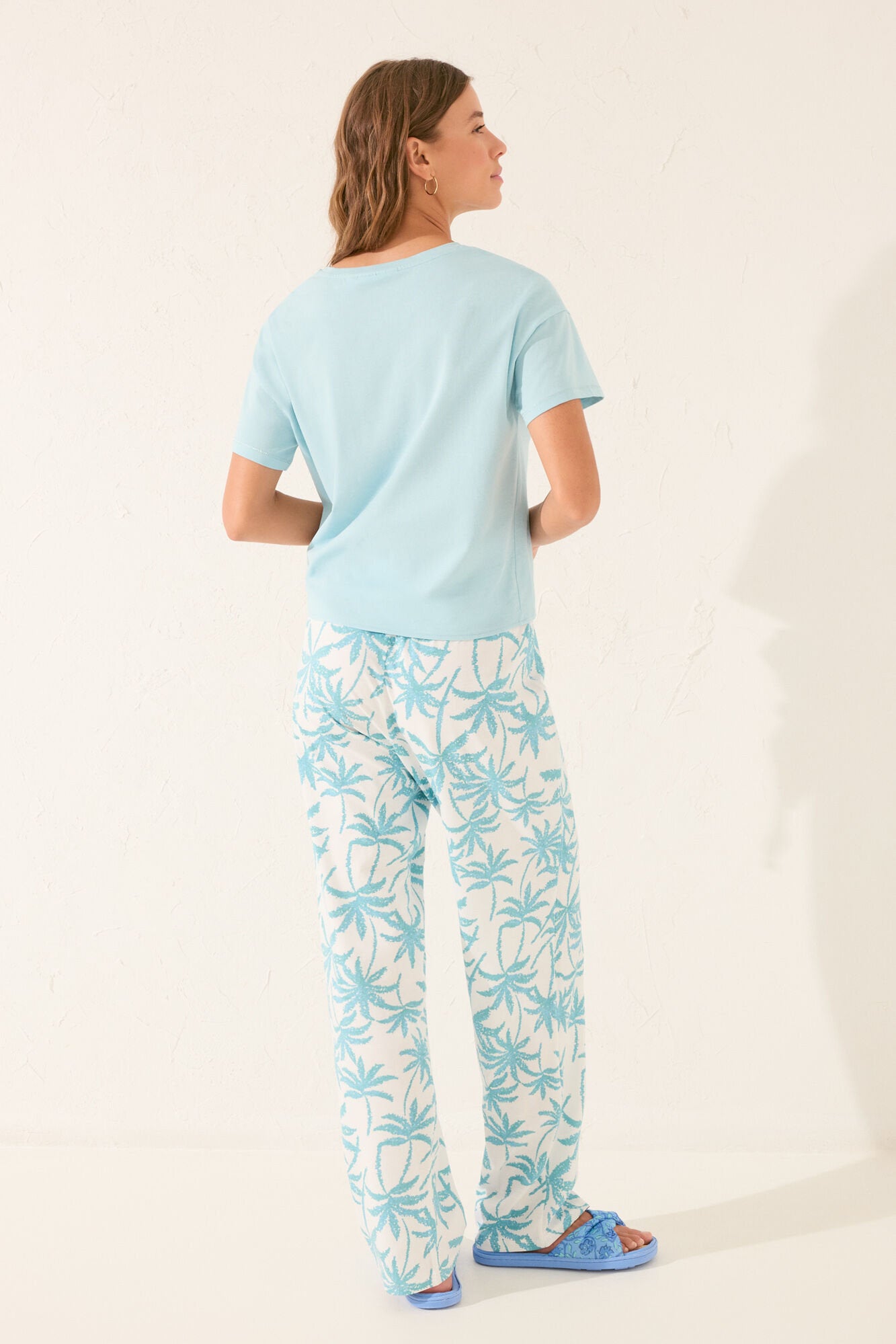 Women Secret_Garfield Green Long Pyjamas_3139888_26_05