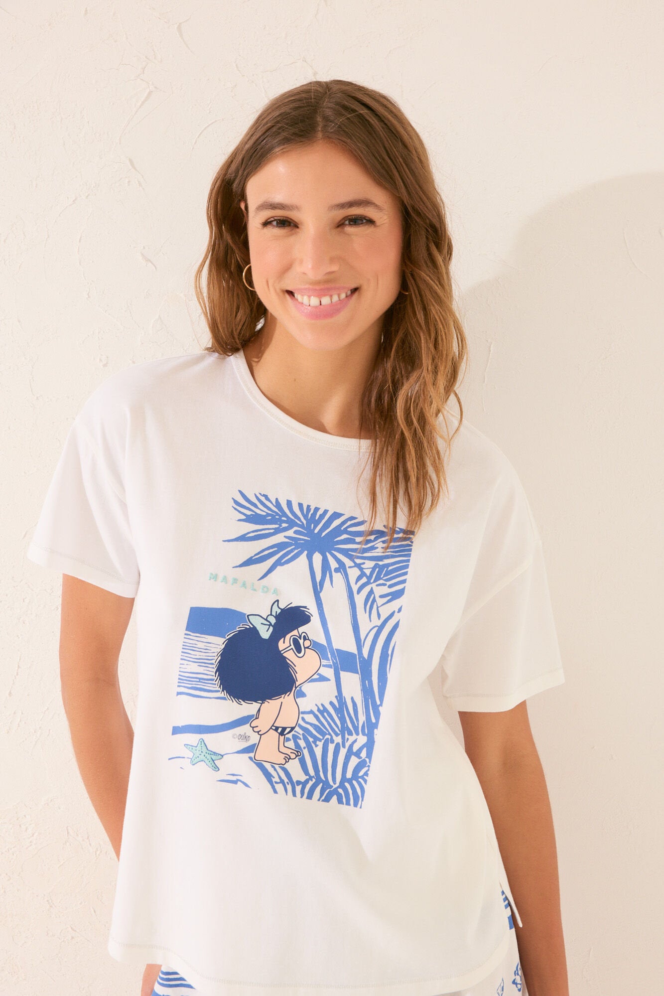 Women Secret_White Short Sleeve Pyjamas_3139913_99_02