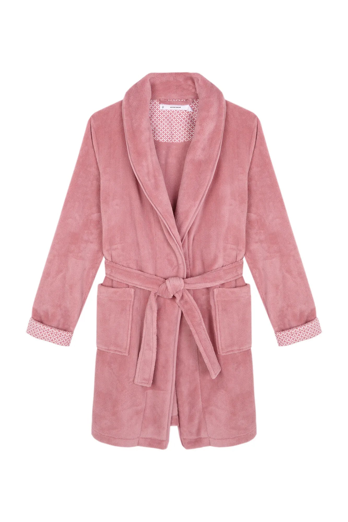 Women Secret_Pink_Pink Fleece Midi Robe_3142296_71_06
