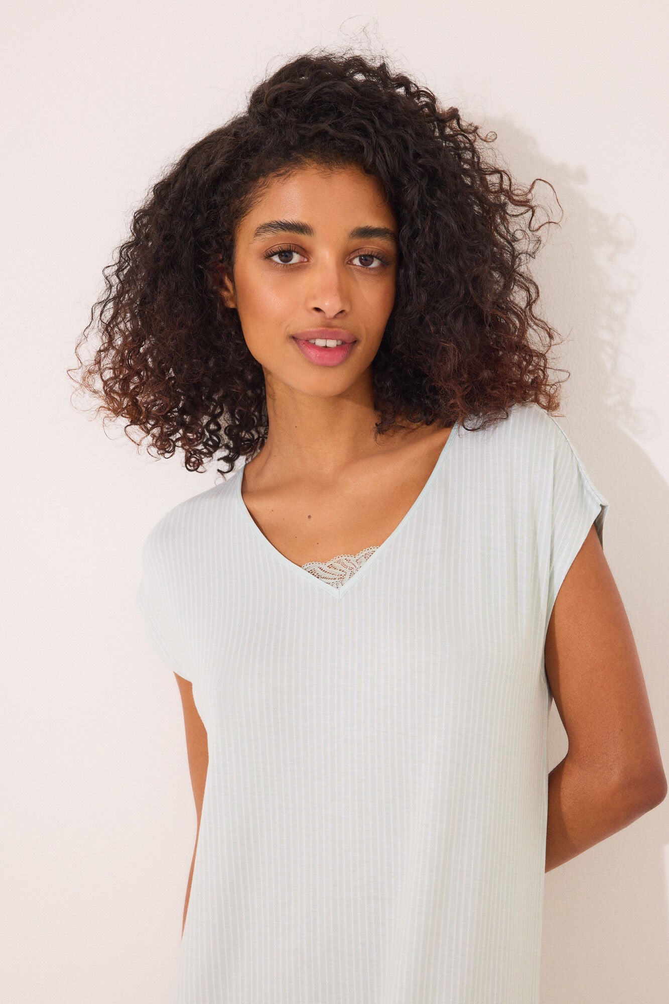 Women Secret_Striped Striped Viscose Midi Nightgown_3239681_23_02