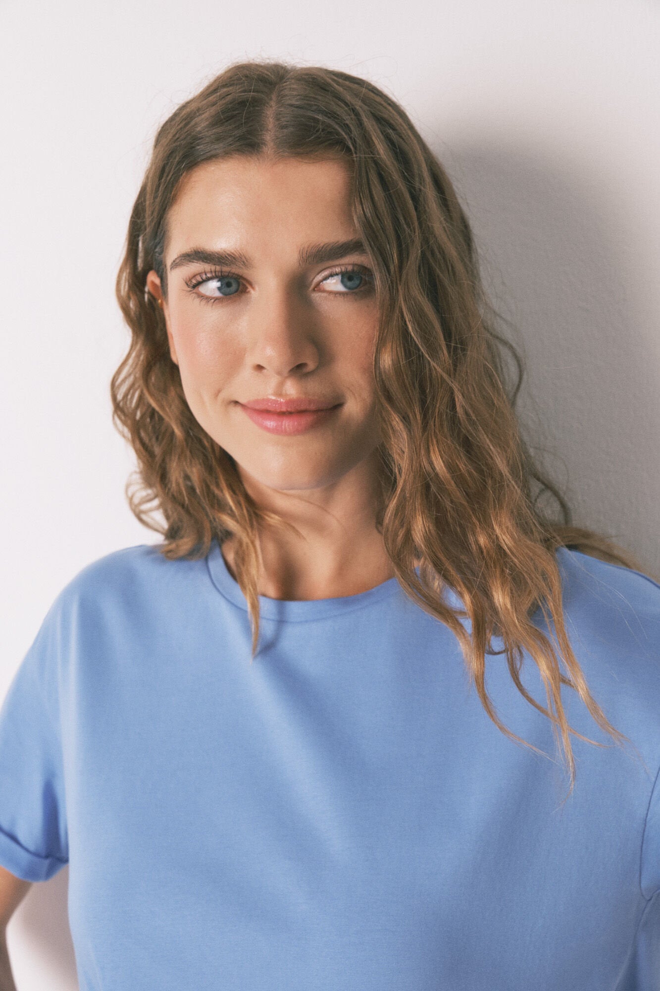 Women Secret_100% Cotton Blue T-Shirt_3272259_15_02