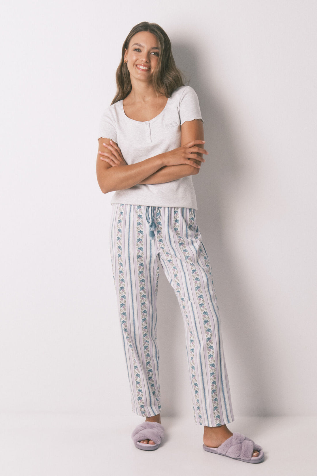 Women Secret_Dark Grey_Gray Cotton Short Sleeve T-Shirt_3272275_44_02