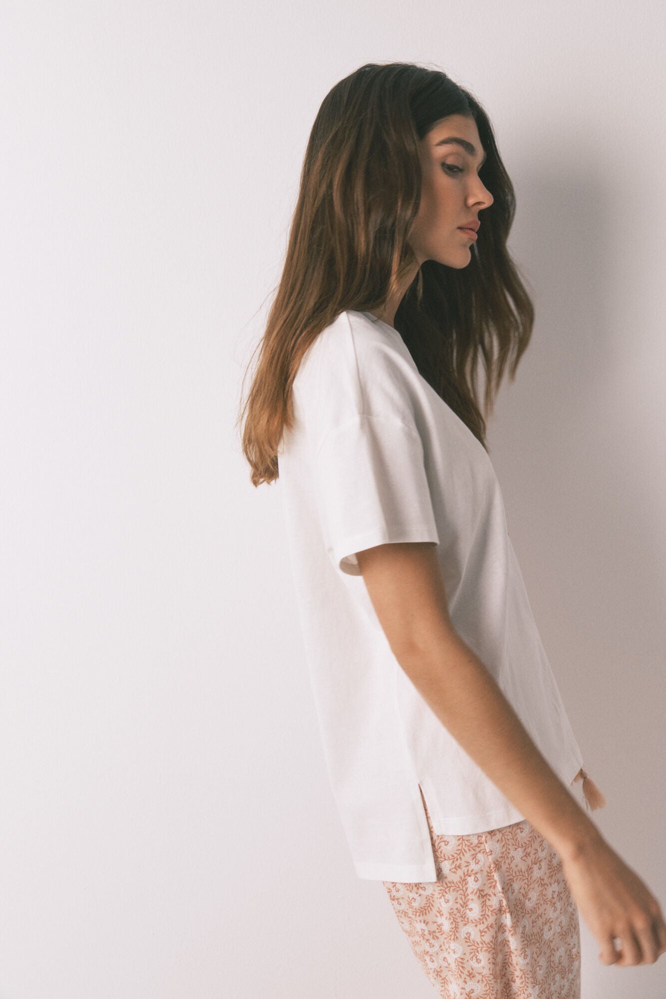 Women Secret_Ivory_100% Cotton "Namaste" Ivory T-Shirt_3272286_96_02