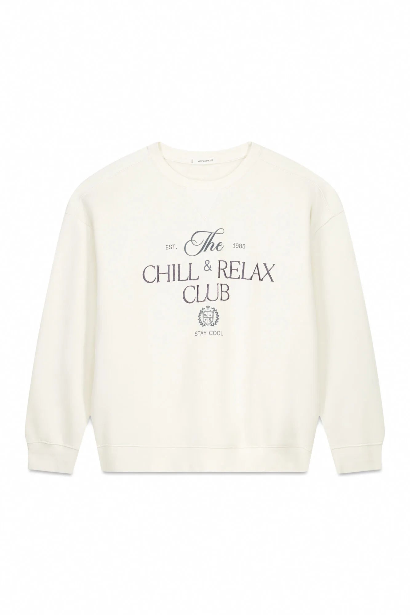 Women Secret_Ivory_White Cotton Plush Sweatshirt_3272291_96_08