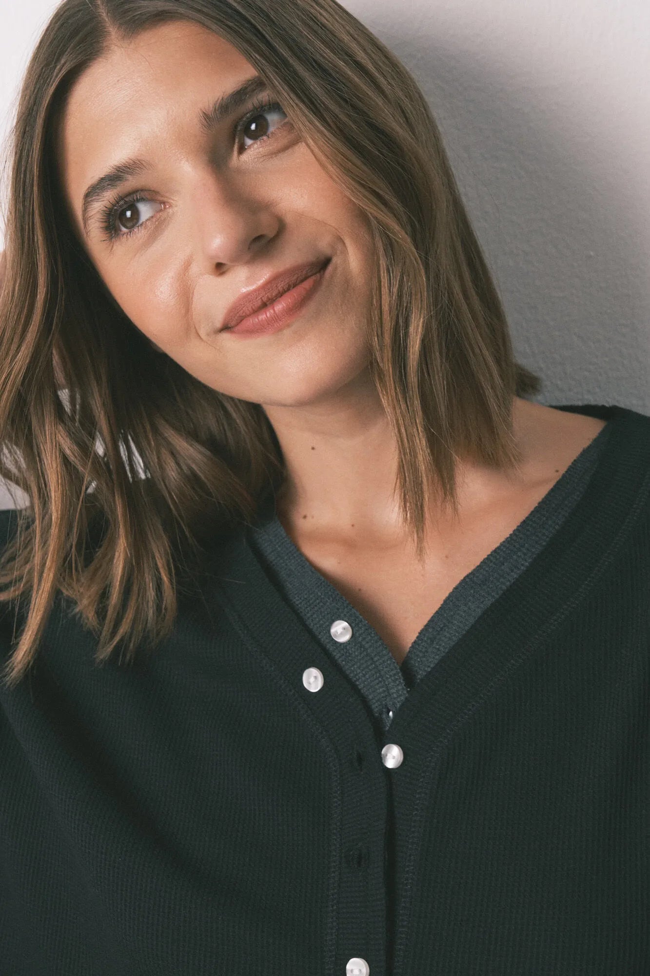 Women Secret_Black_Black Waffle Long Sleeve T-Shirt_3272292_01_02