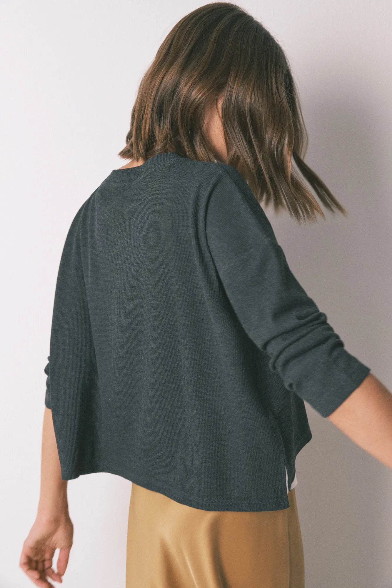 Women Secret_Grey_Grey Waffle Long Sleeve T-Shirt_3272294_47_07