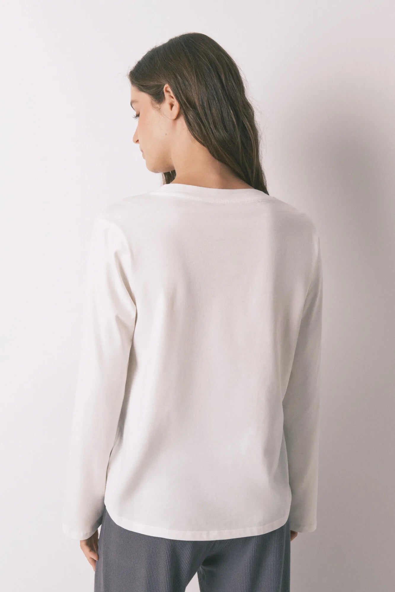 Women Secret_Ivory_100% Cotton White Long Sleeve T-Shirt_3272321_96_03