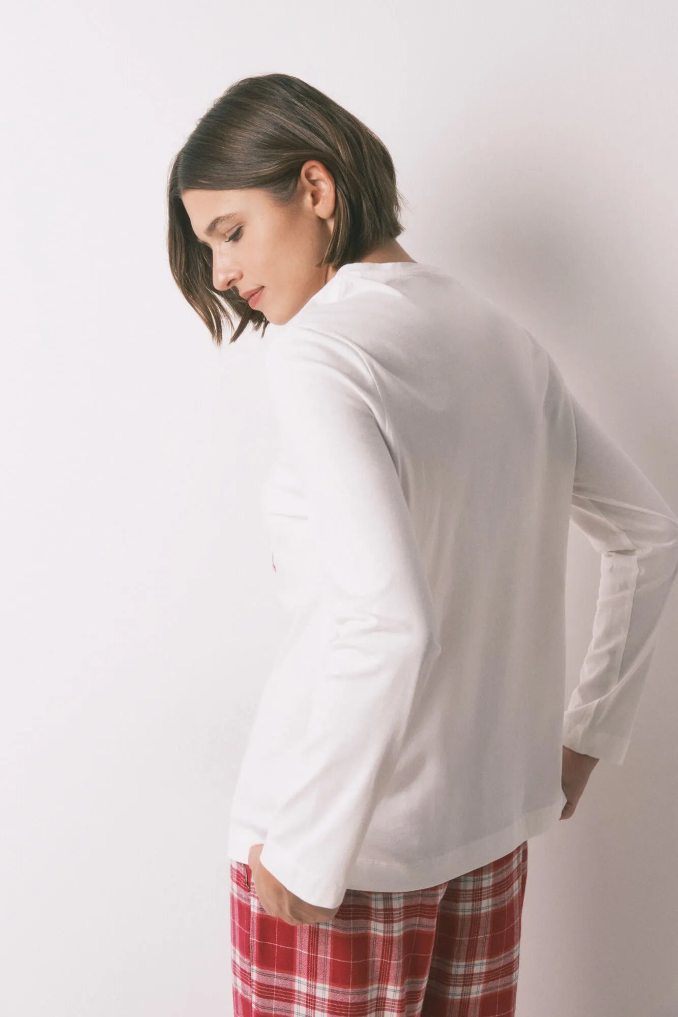 Women Secret_Ivory_100% Cotton White Christmas Long Sleeve T-Shirt_3272325_96_03