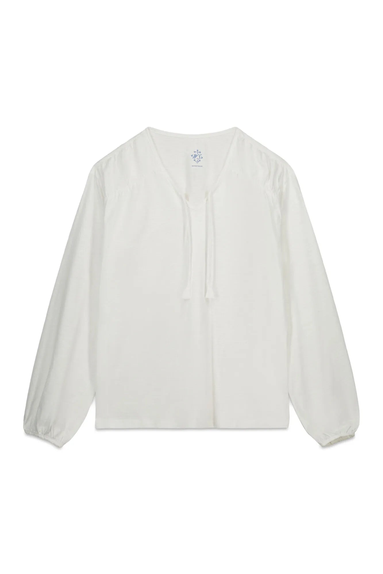 Women Secret_Ivory_White Cotton Ruched Long Sleeve T-Shirt_3273277_96_05