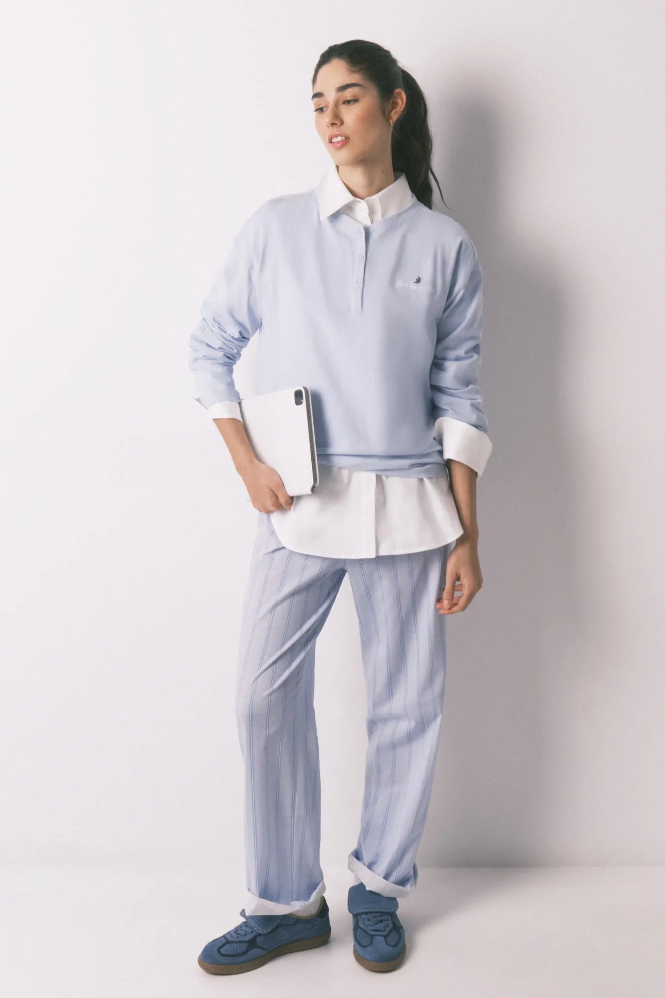 Women Secret_Medium Blue_Blue 100% Cotton Long Sleeve T-Shirt_3273282_15_04