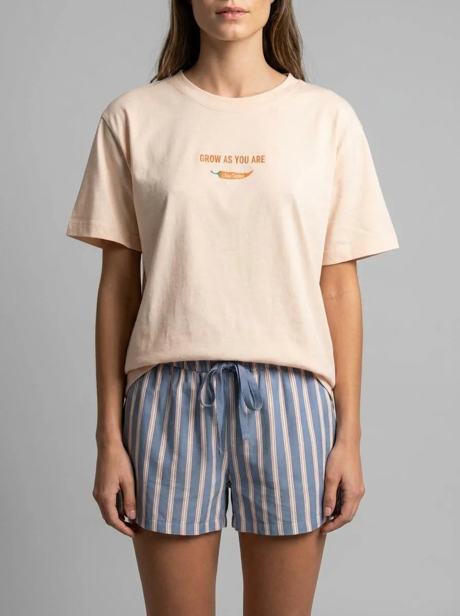 Women Secret Orange Women Orange 100% Cotton Short Sleeve T-Shirt SKU: 3273296_64 Image 00