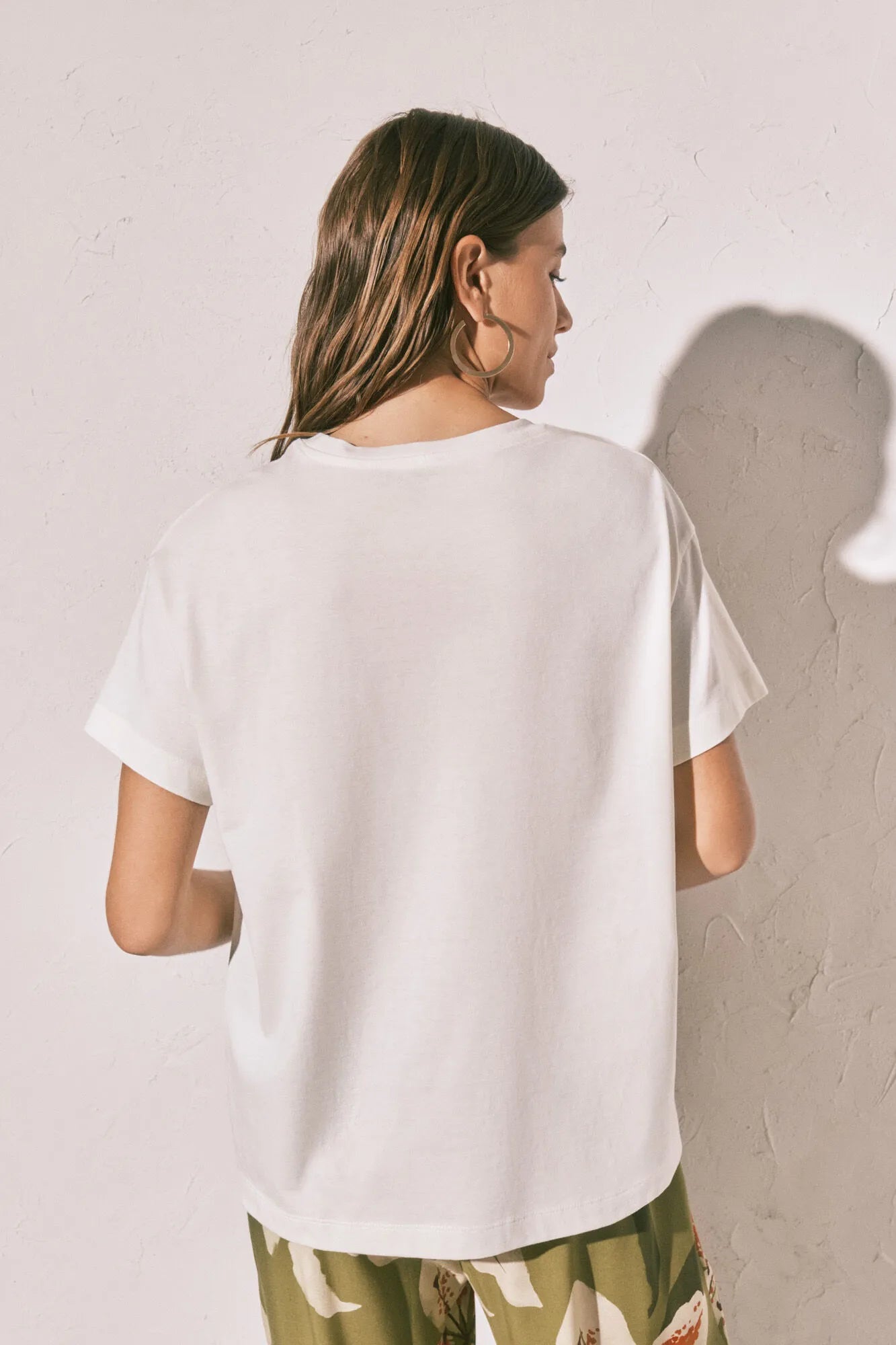 Women Secret Ivory Women Cotton Short Sleeve T-Shirt SKU: 3273307_96 Image 04