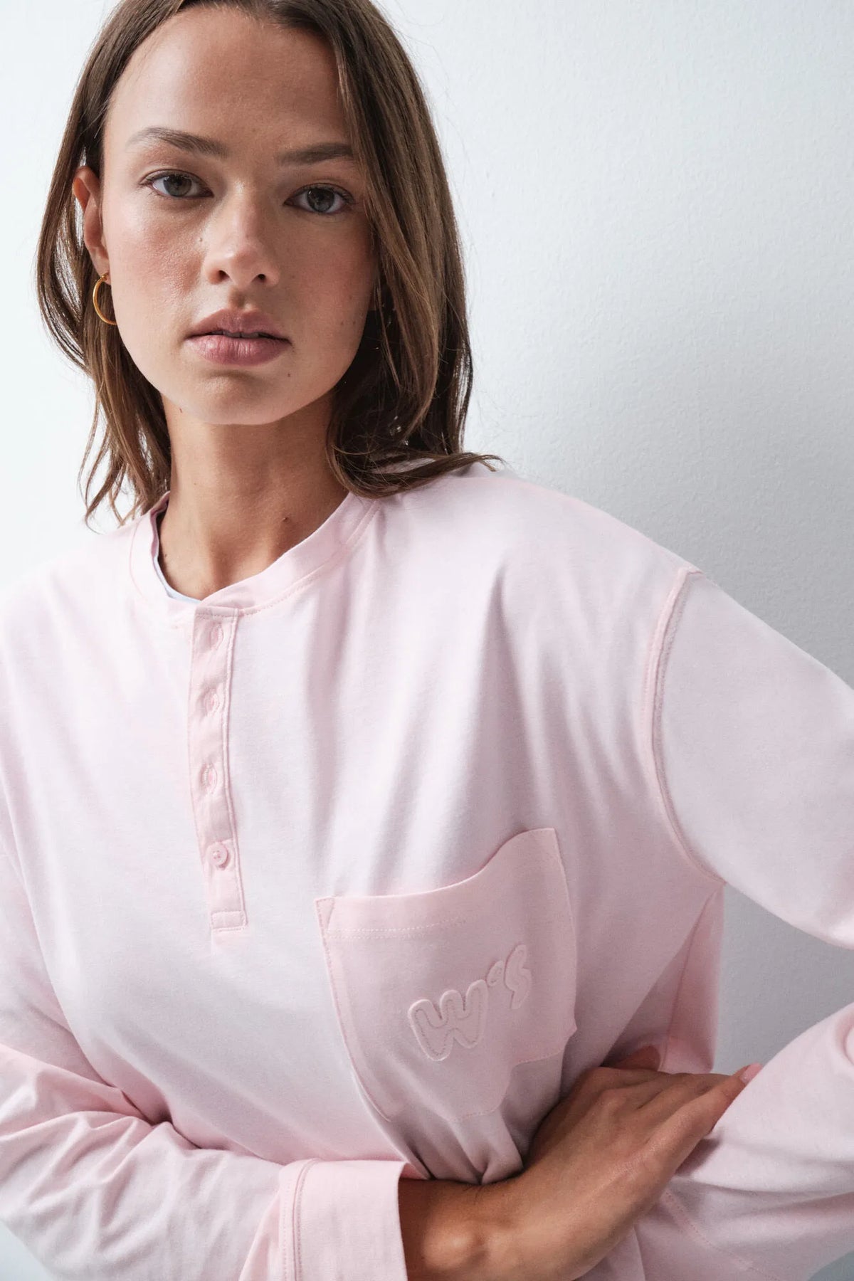 Women Secret Pink Women Pink Cotton Pocket T-Shirt SKU: 3274529_71 Image 02