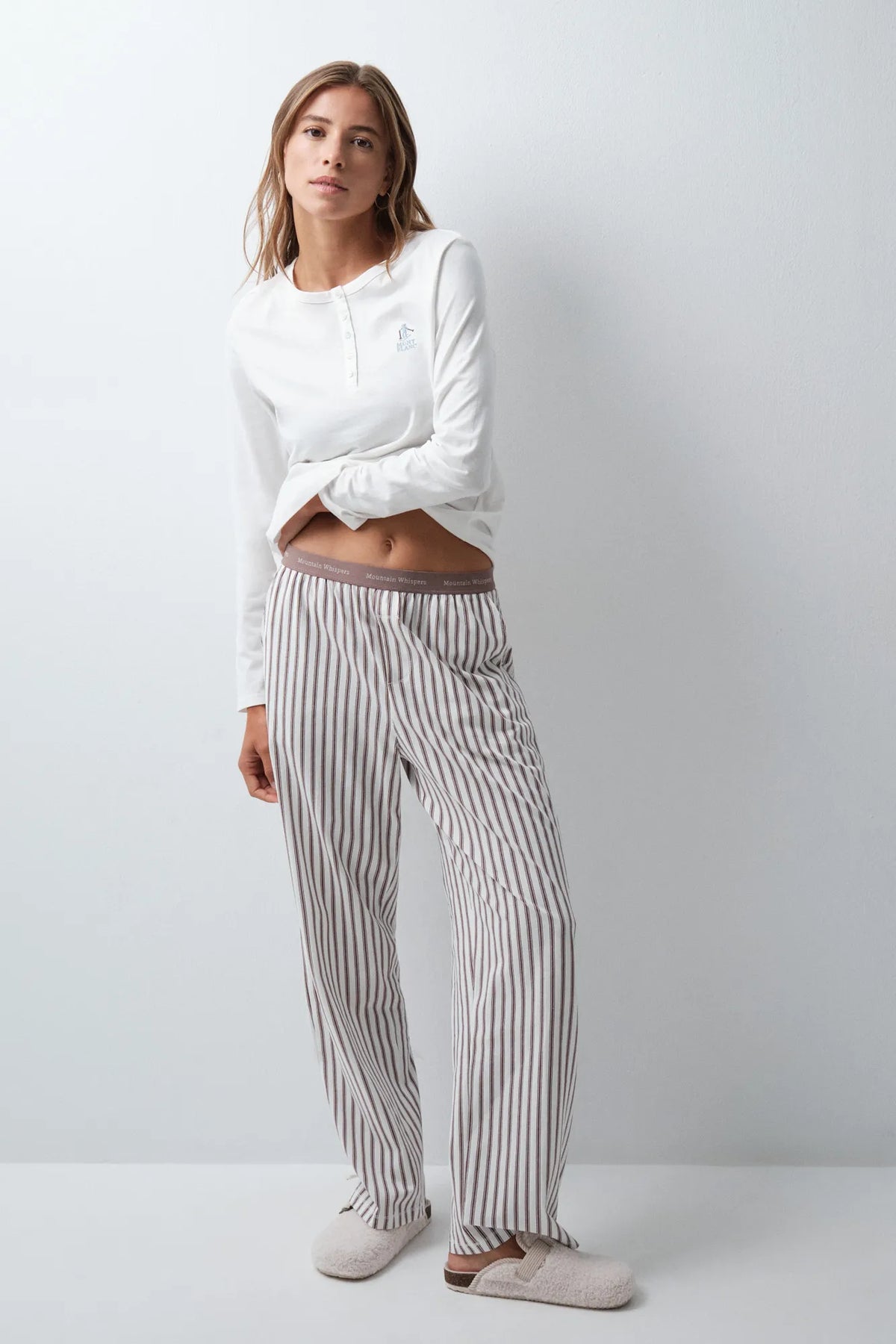 Women Secret Ivory Women White Cotton Long T-Shirt SKU: 3274585_96 Image 02