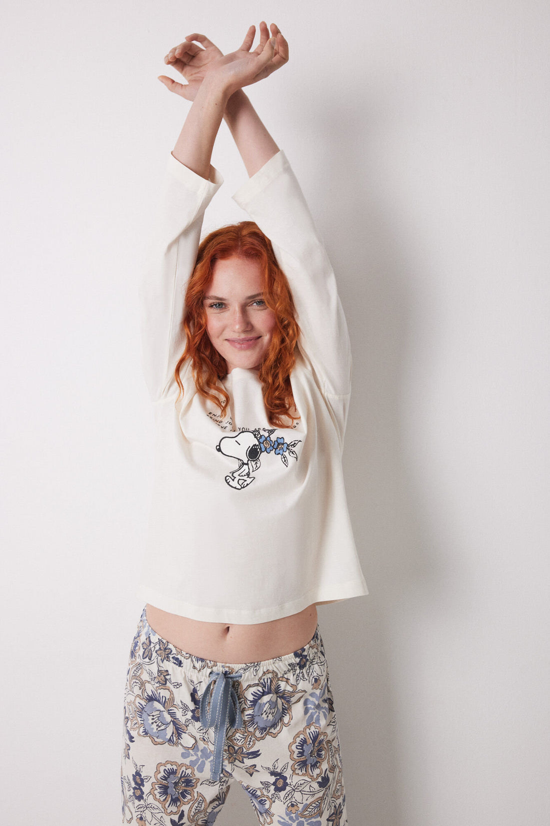 Women Secret_Snoopy 100% Cotton Long Sleeve T-Shirt_3279675_96_01