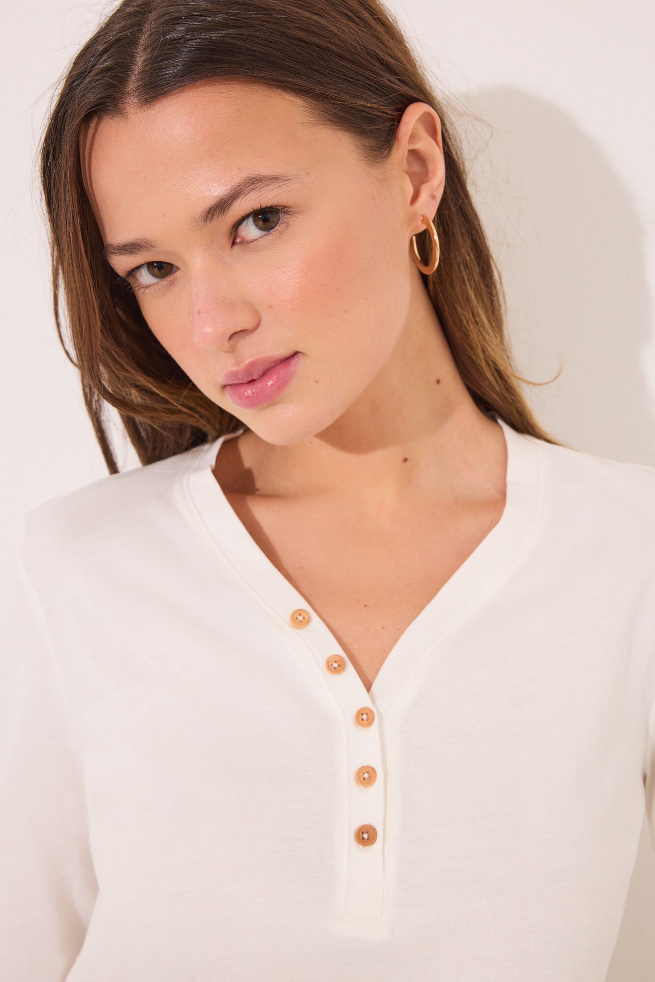 Women Secret_Long Sleeve T T-Shirt 100% White Cotton_3279687_96_05