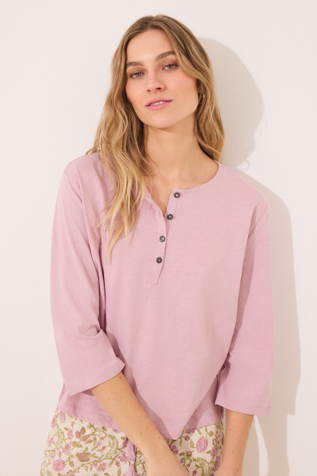 Women Secret_Long Sleeve T T-Shirt 100% Cotton Pink_3279690_72_04