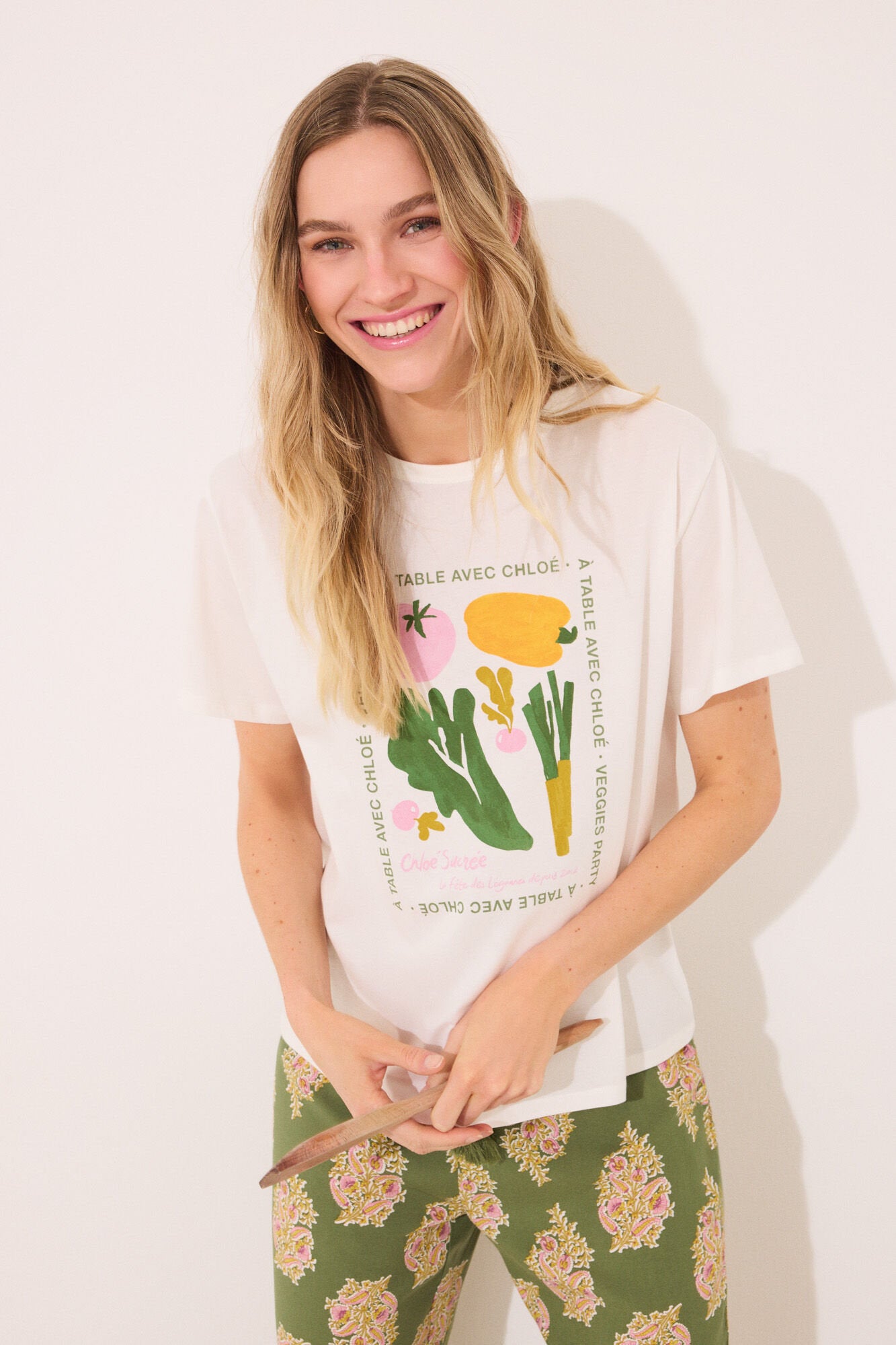 Women Secret_100% Cotton Short Sleeve T-Shirt "Vegetables"_3279694_96_01