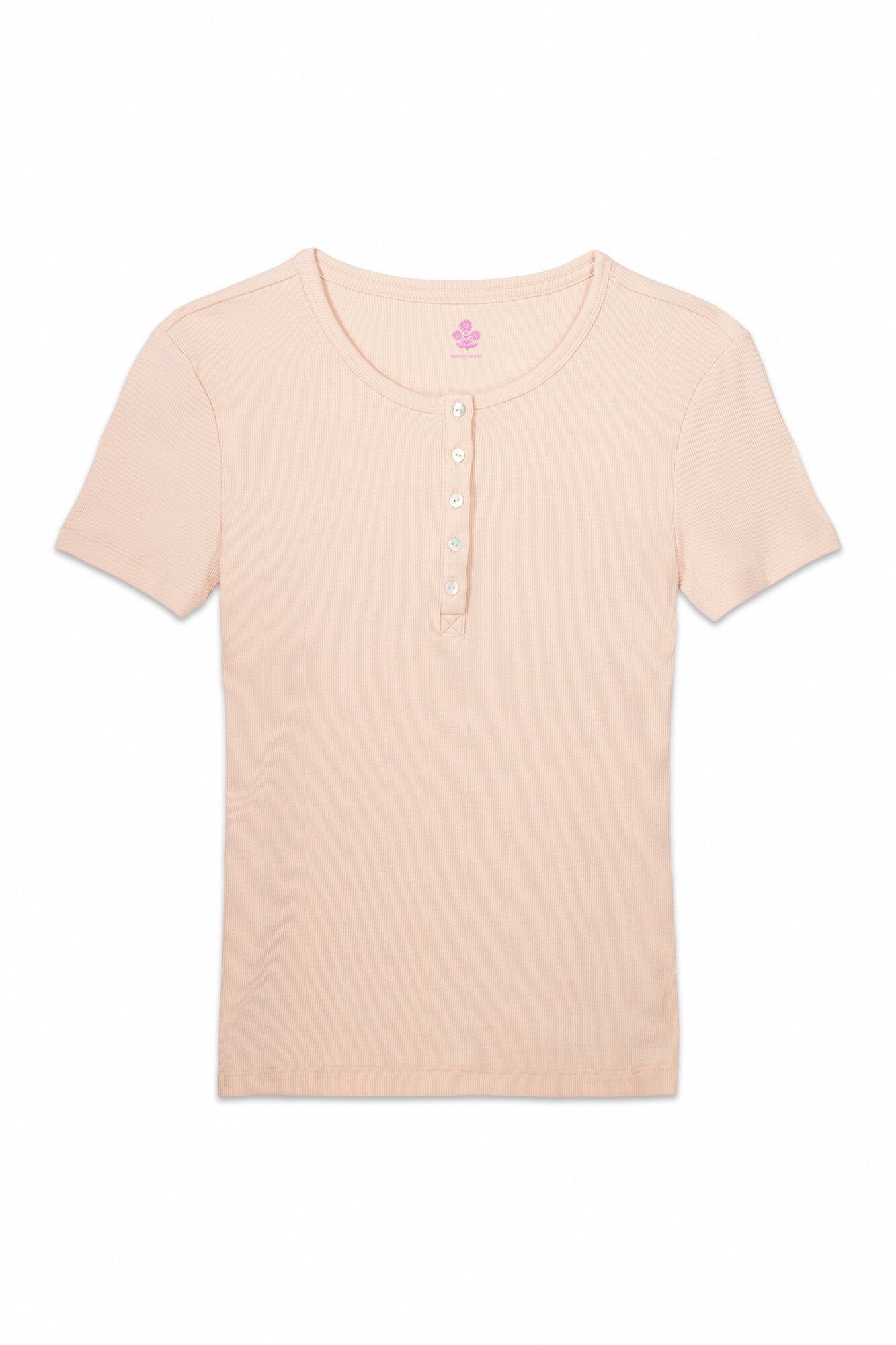 Women Secret_Orange Ribbed Short Sleeve T-Shirt_3279700_67_06