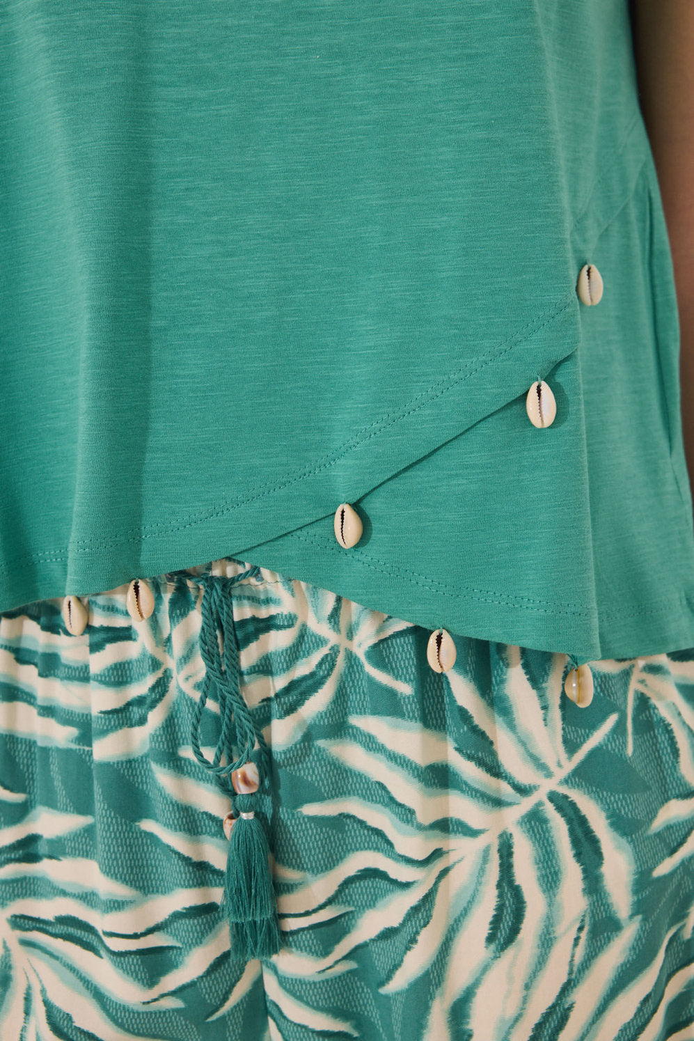 Women Secret_Green Short Sleeve T-Shirt_3279710_22_04