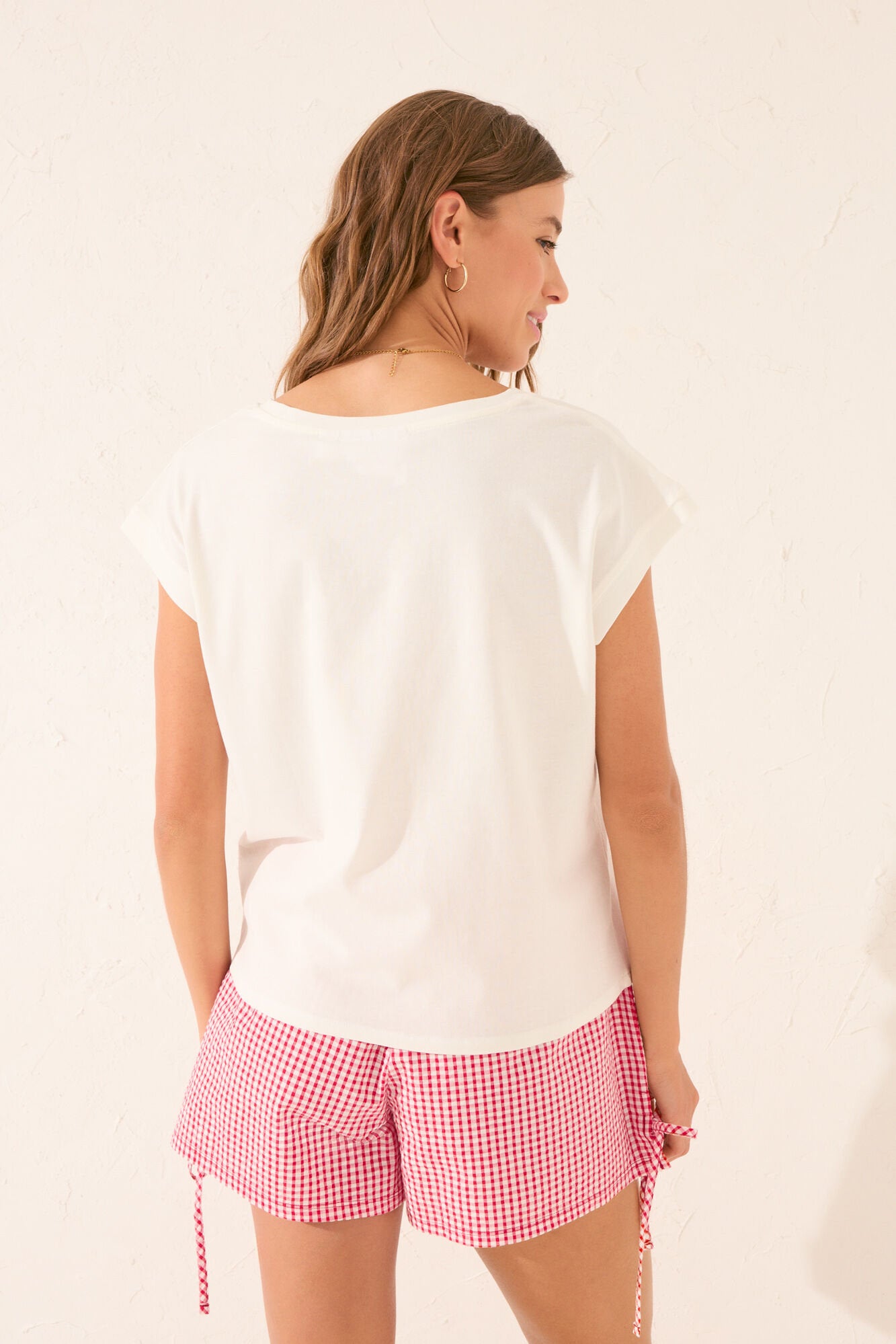 Women Secret_100% Cotton White Snoopy Short Sleeve T-Shirt_3279713_99_06