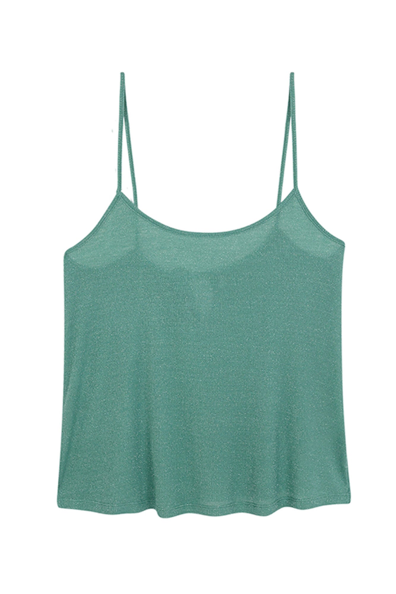 Women Secret_Green Ribbed Vest Top_3279715_22_07