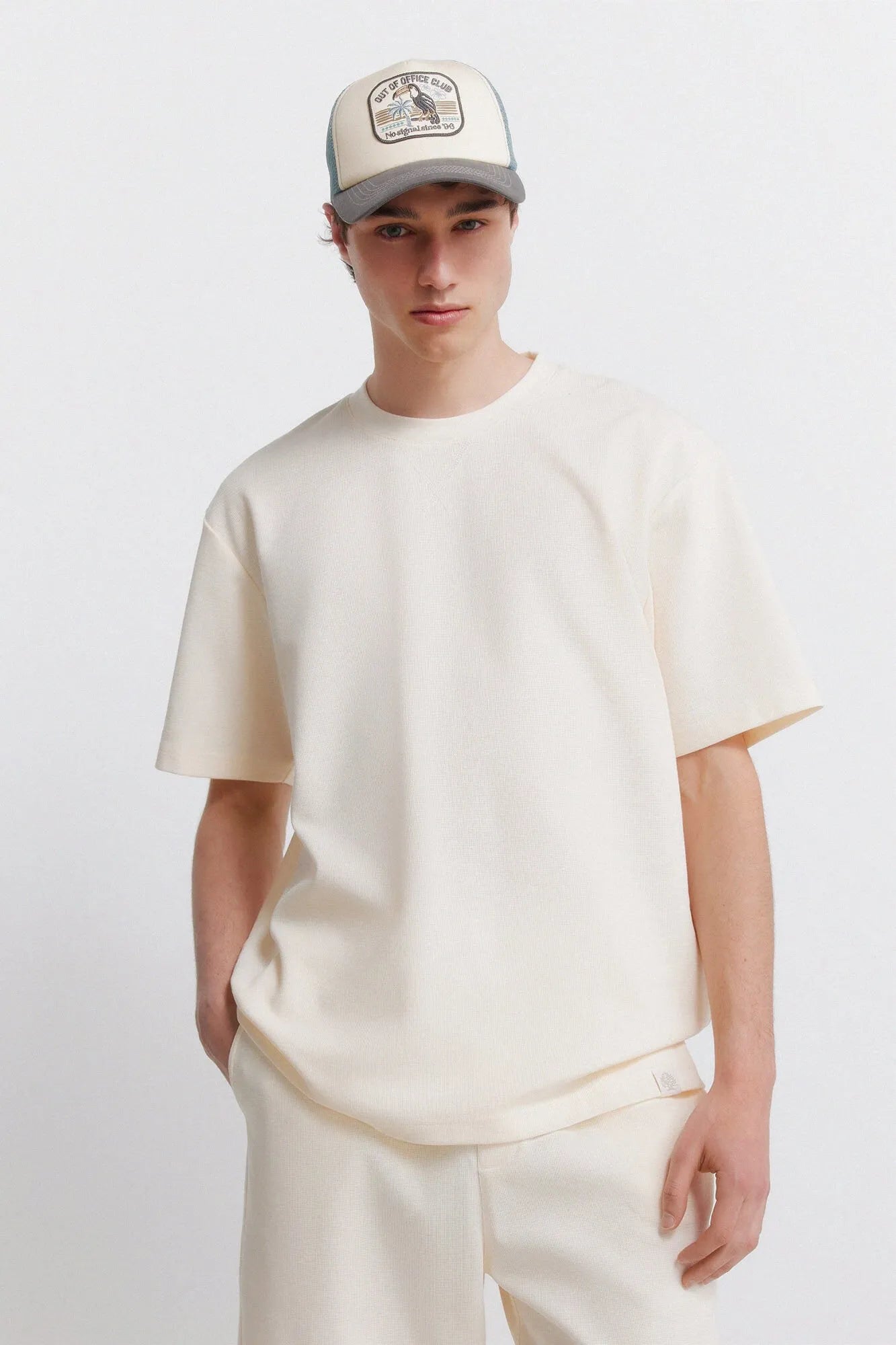 Springfield 0 Men Waffle T-Shirt SKU: 3283434_97 Image 01