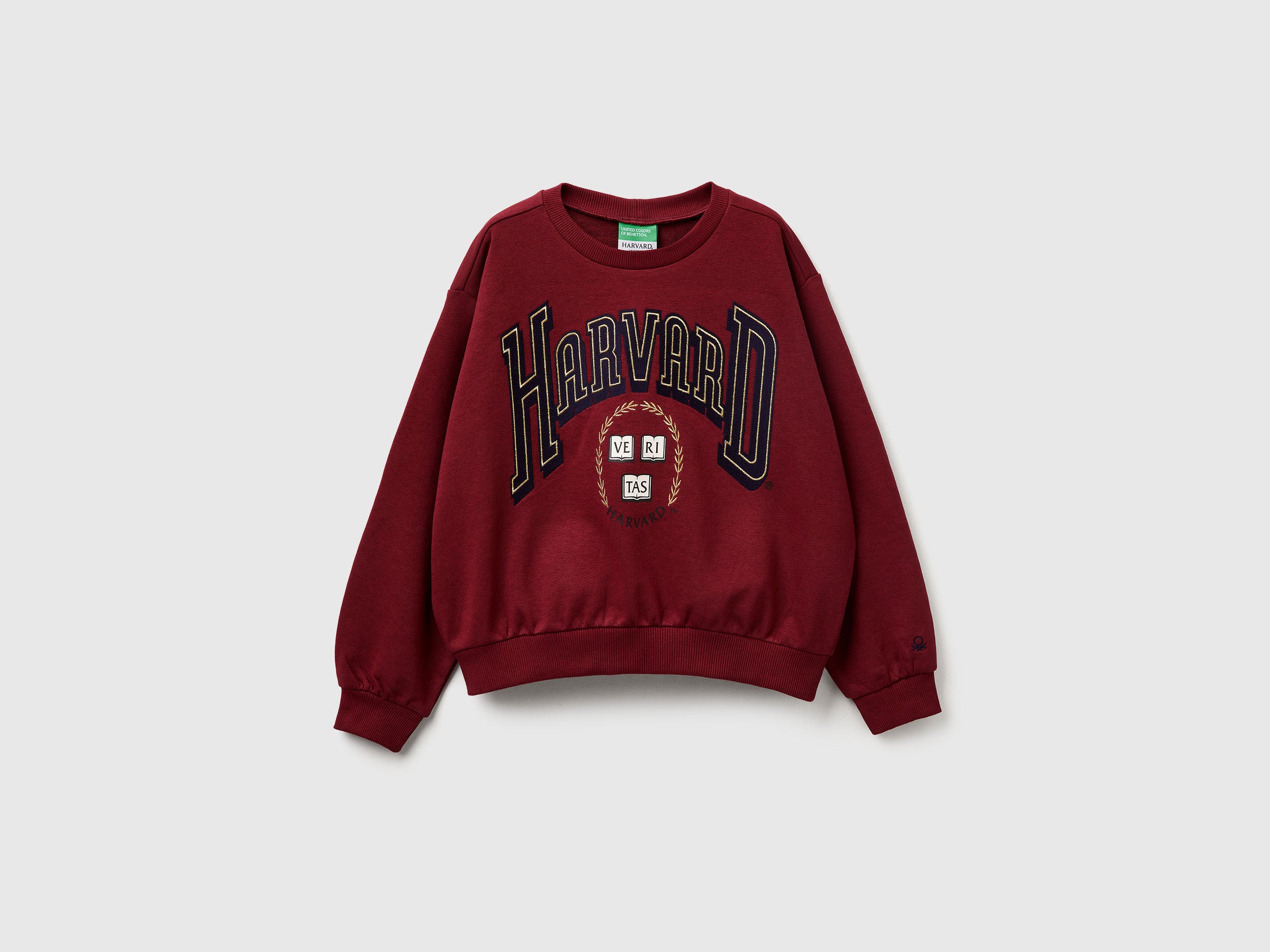 Benetton_Burgundy_©Harvard University Sweatshirt_32N4C10PQ_236_01