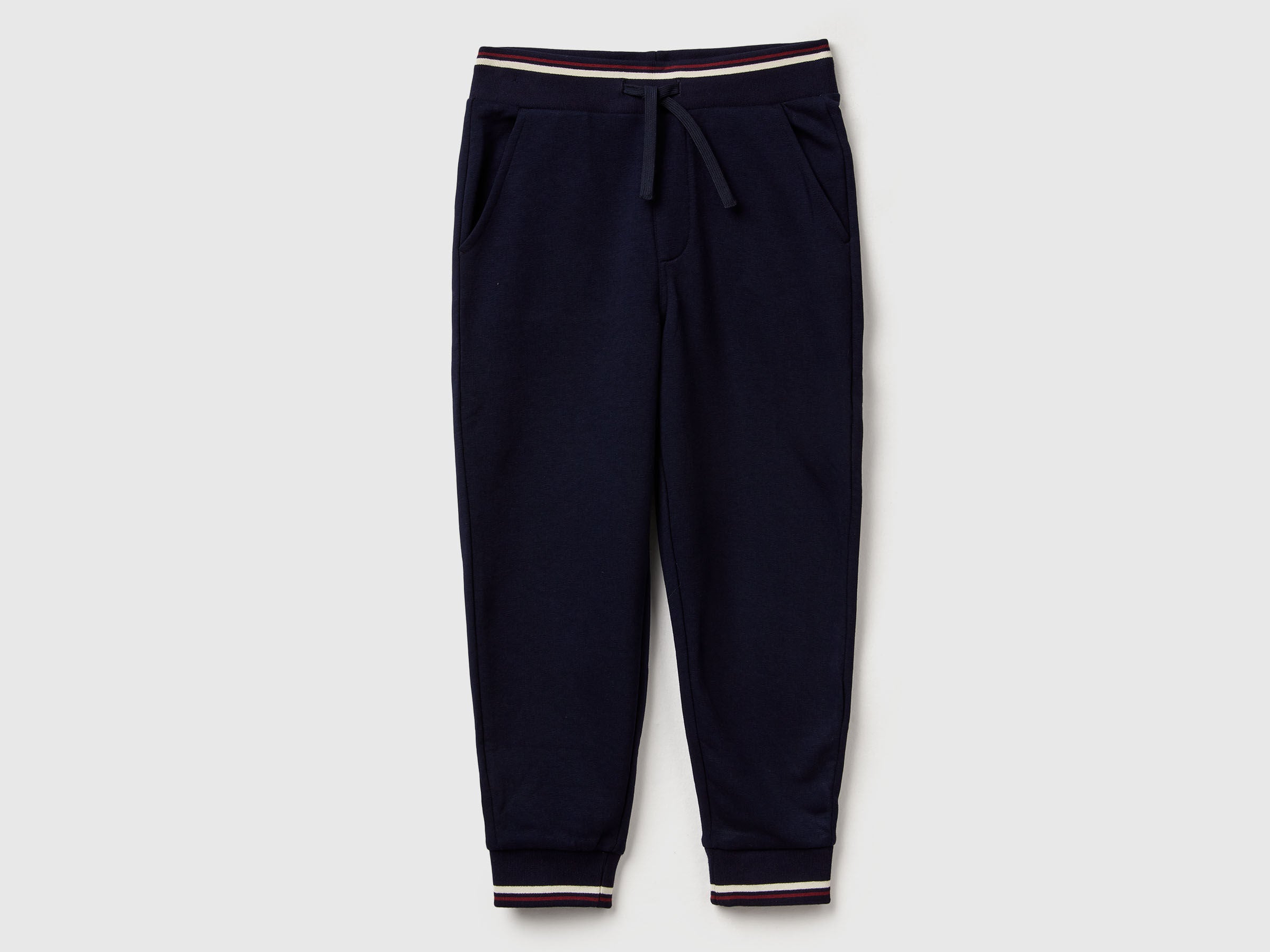 Benetton_Dark Blue_Sweatpants with Straight Leg_32N4CF06E_016_01