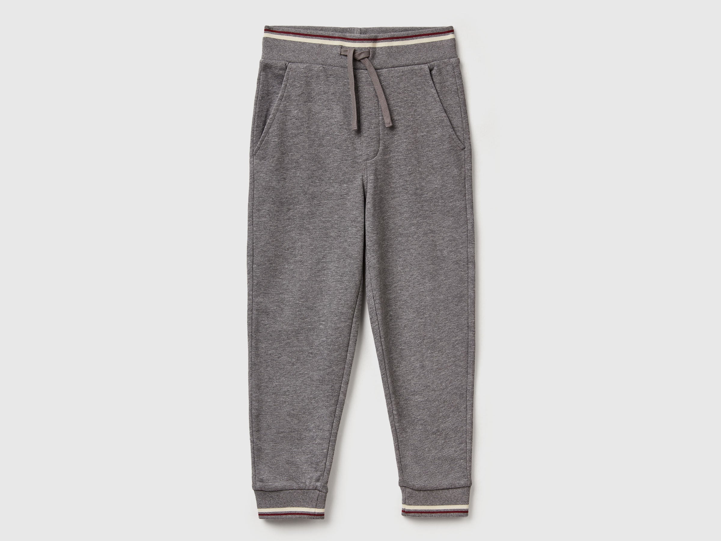 Benetton_Dark Gray_Sweatpants with Straight Leg_32N4CF06E_507_01