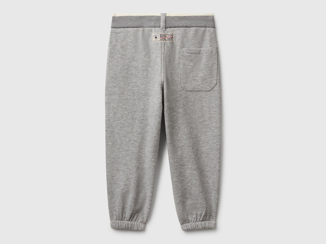 Benetton_Light Gray_Sweatpants with Drawstring_32N4GF050_501_02