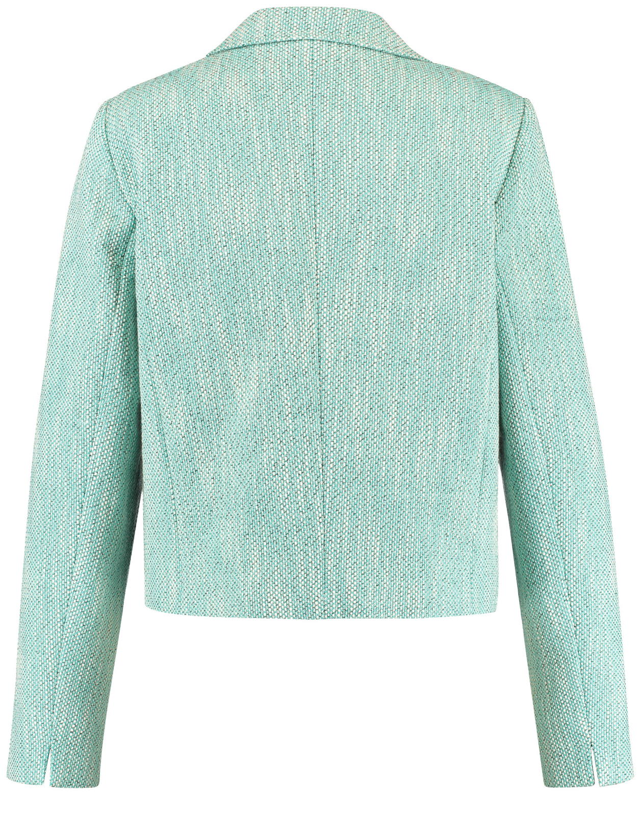 Short Blazer Jacket Made Of Textured Fabric_330033-31265_9050_03