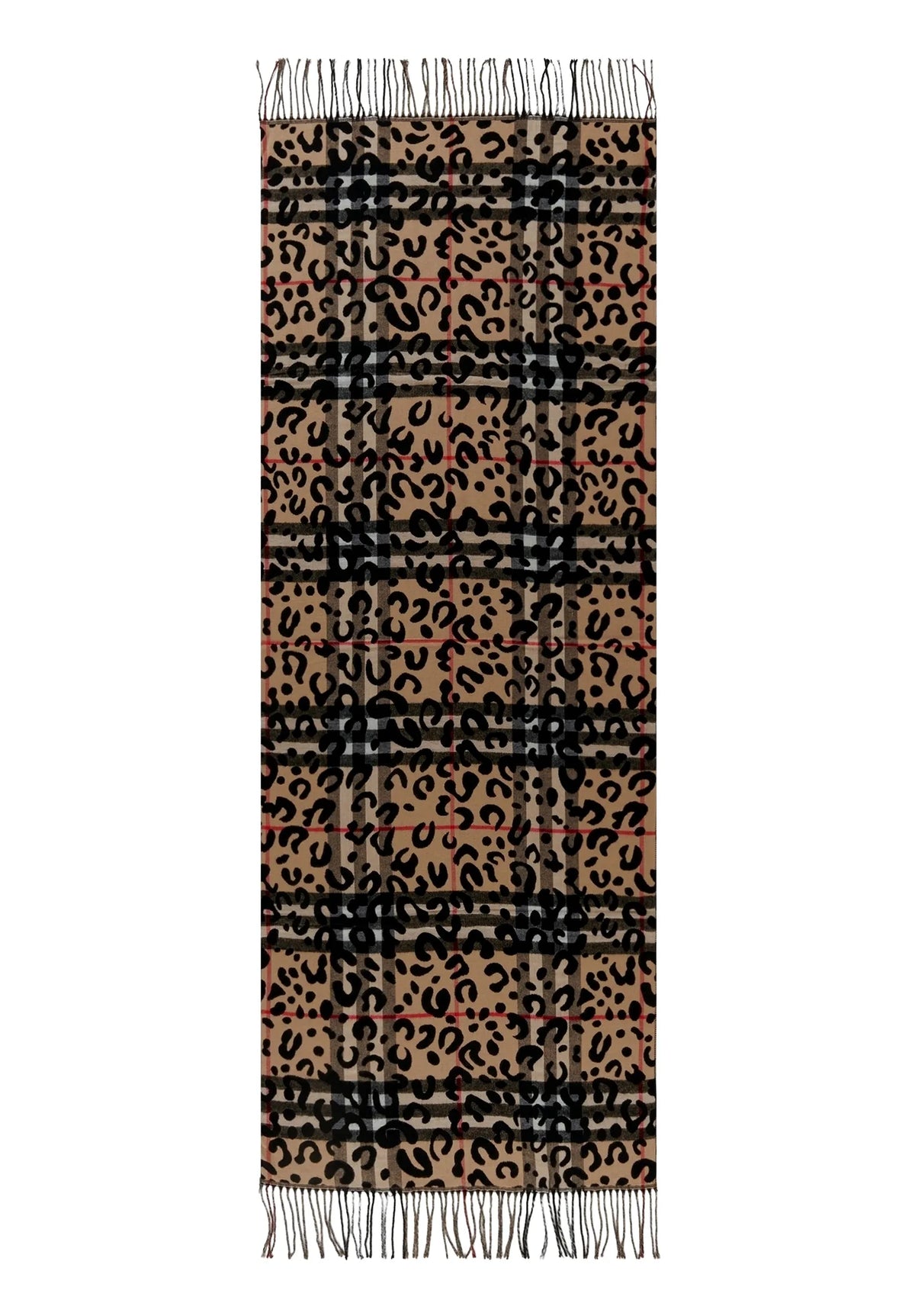Betty Barclay Camel/Black Women Winter Scarf SKU: 3505-1791_7893 Image 04