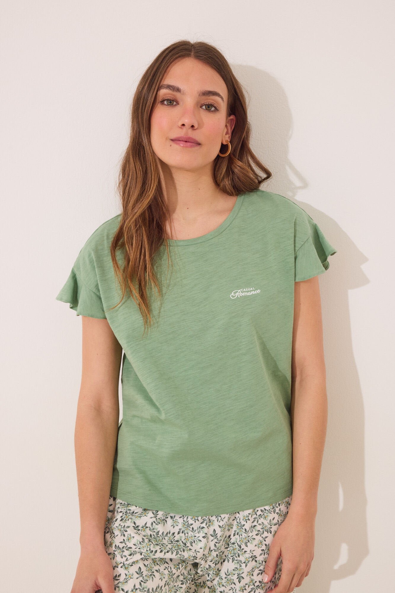 Women Secret_100% Green Cotton Capri Pyjamas_3592399_21_02