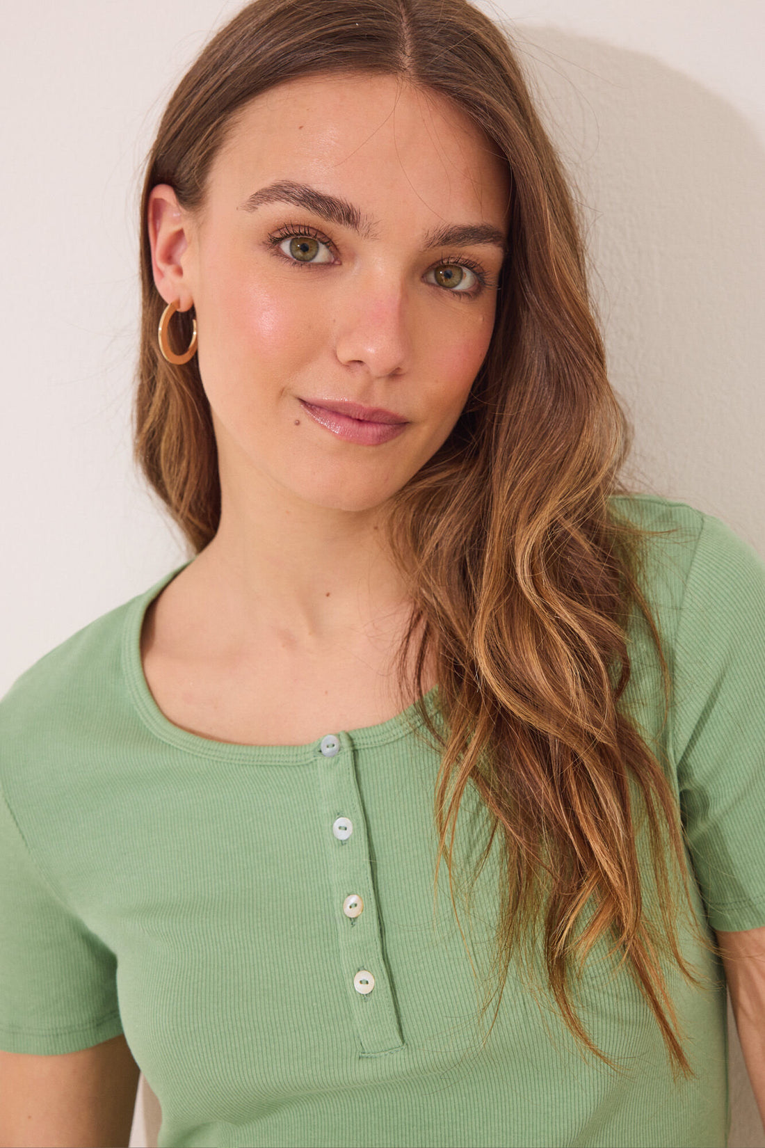 Women Secret_Long Green Ribbed Cotton Pajamas_3592400_21_02